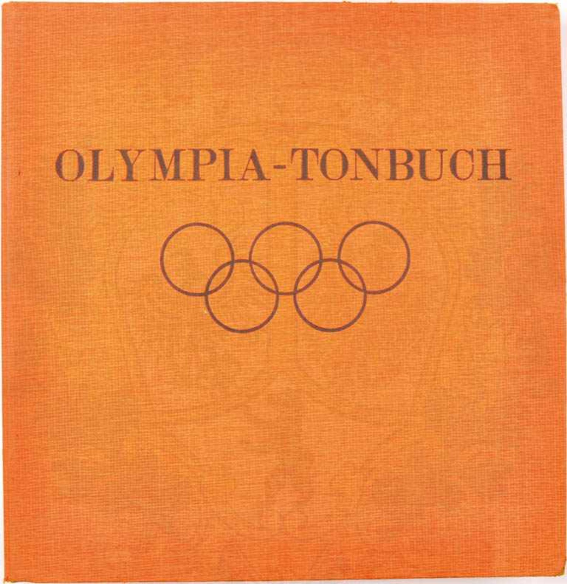 OLYMPIA-TONBUCH „Das Erlebnis der XI. Olympischen Spiele in Wort, Bild und Ton“, Bildband: P.