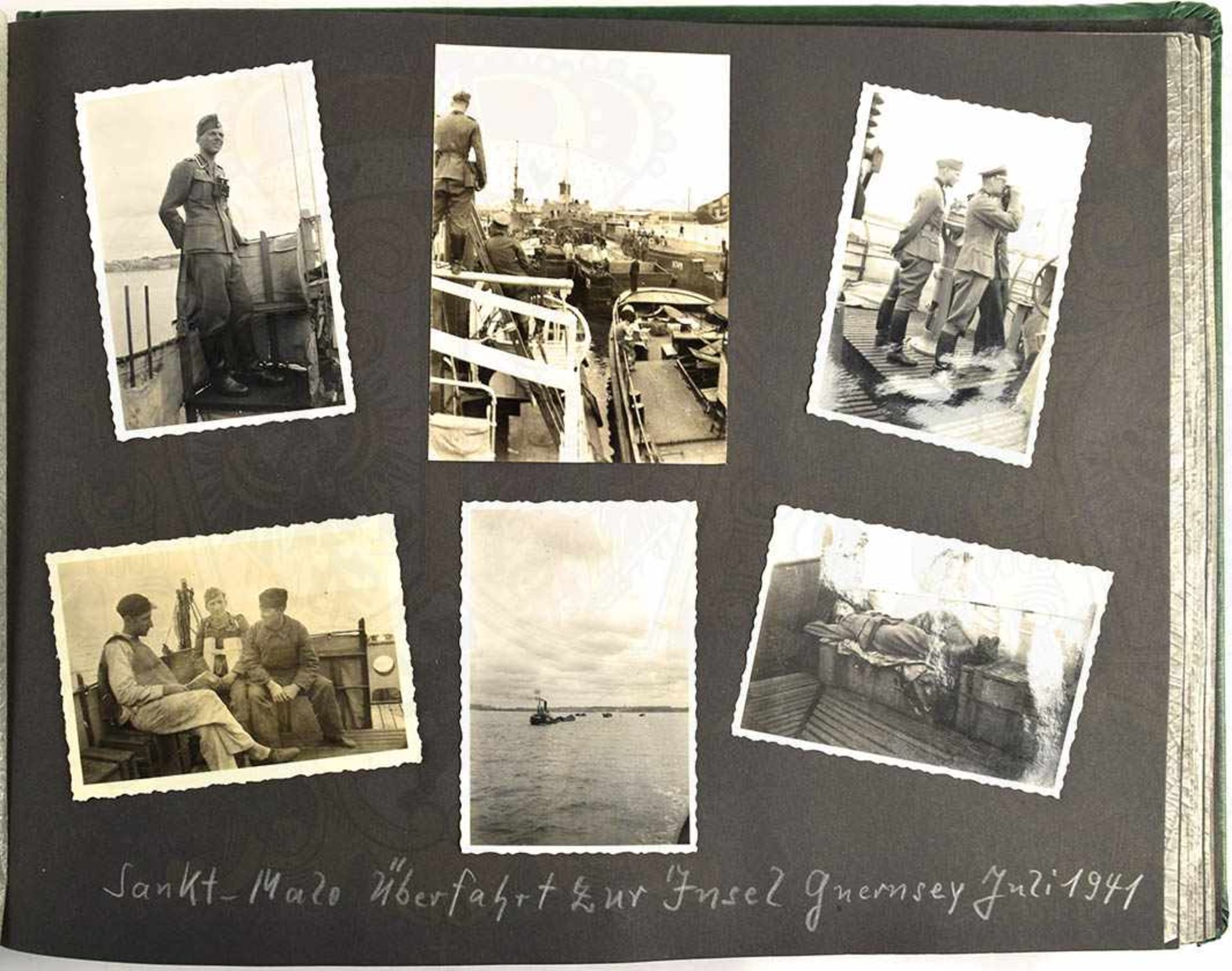 2 FOTOALBEN EINES KANONIERS der 1. Batt./schwere Art.-Abt. 604, zus. ca. 470 Aufn. u. AK, 1940-1943, - Bild 6 aus 6
