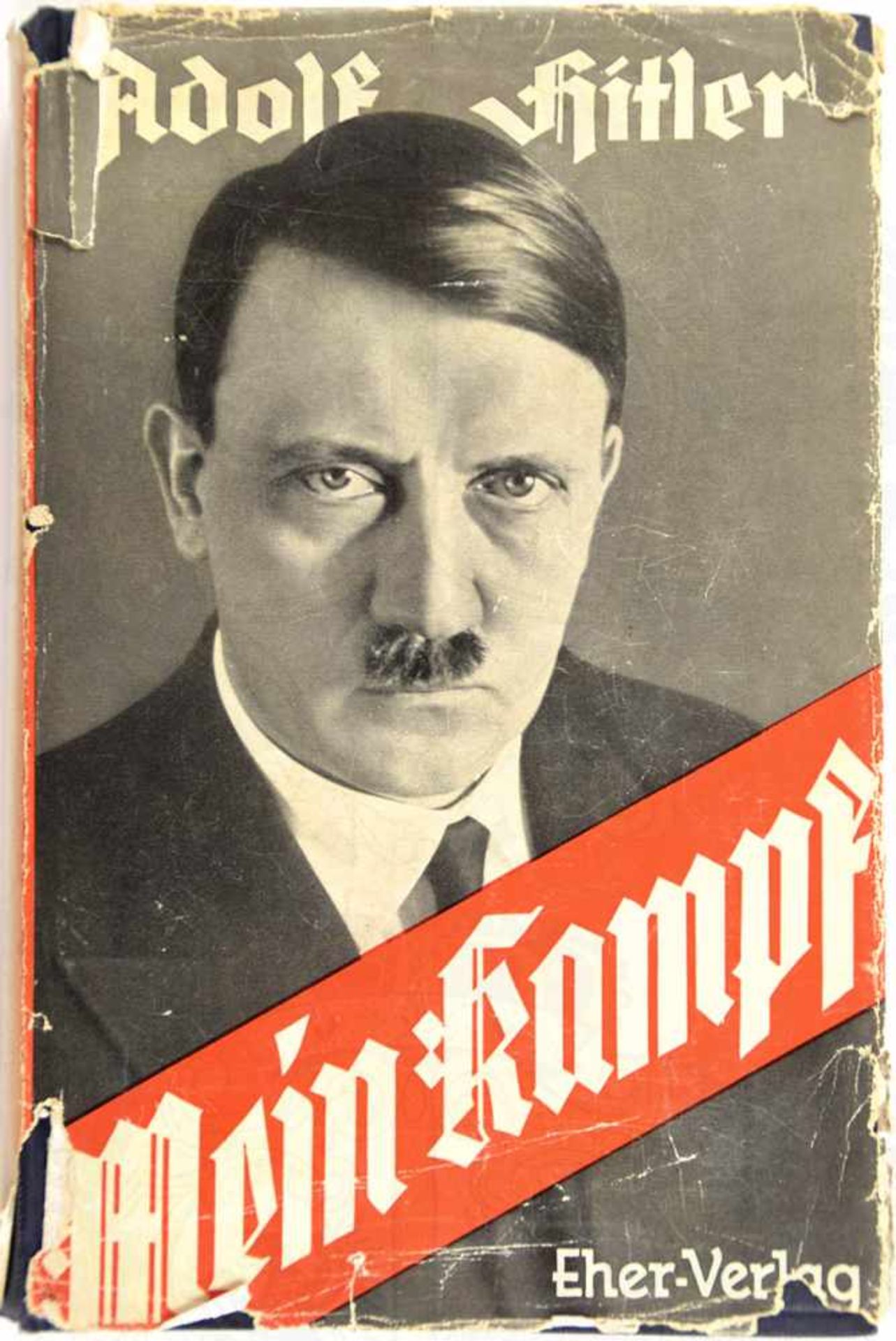 MEIN KAMPF, Adolf Hitler, Volksausgabe, Eher Verlag, 1932, Porträtbild, 781 S., etwas fleckig,