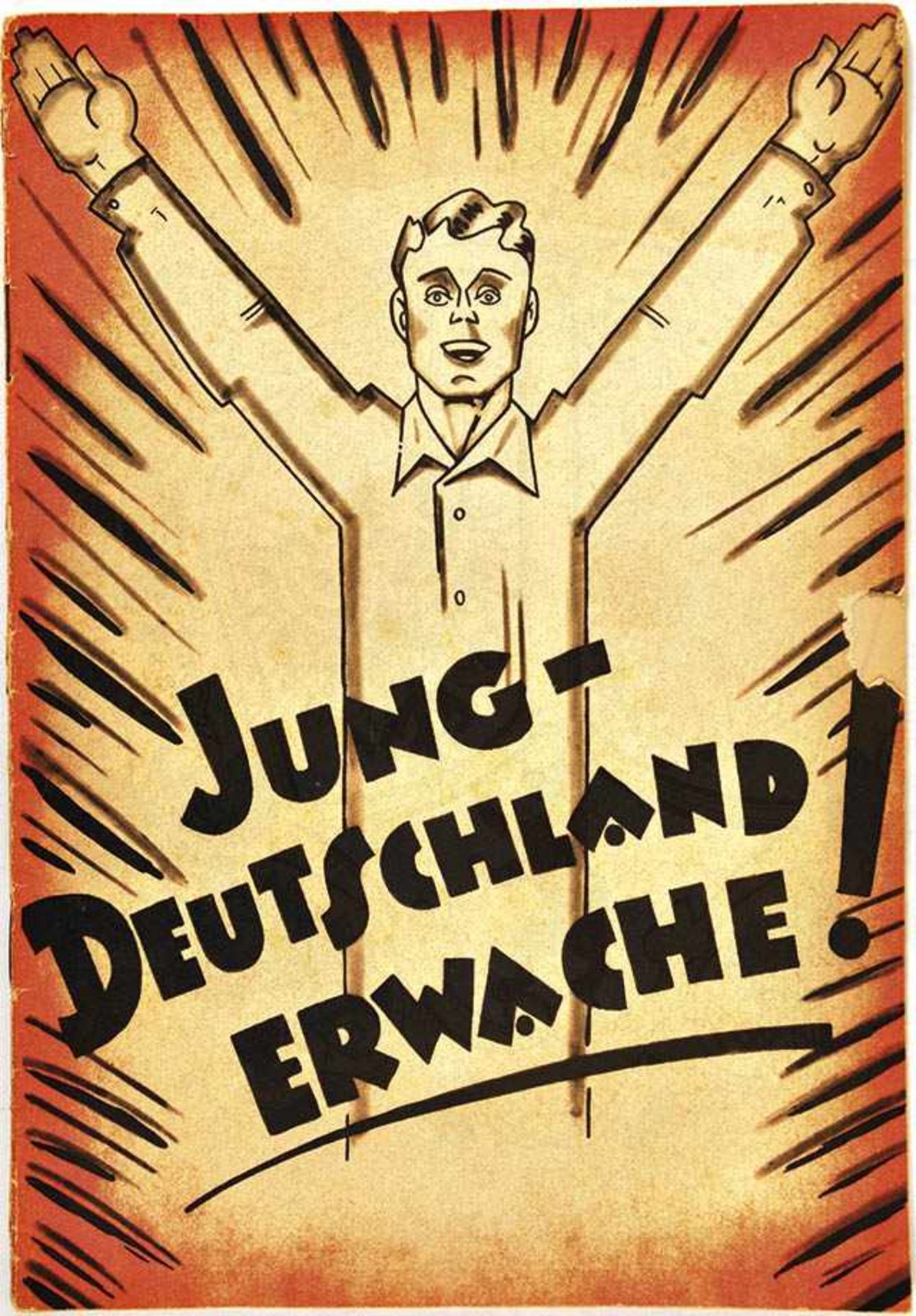 JUNG-DEUTSCHLAND ERWACHE!, Gilde-V., Köln um 1931, zahlr. Fotos, 32 S., farb. Broschur, Titel m.