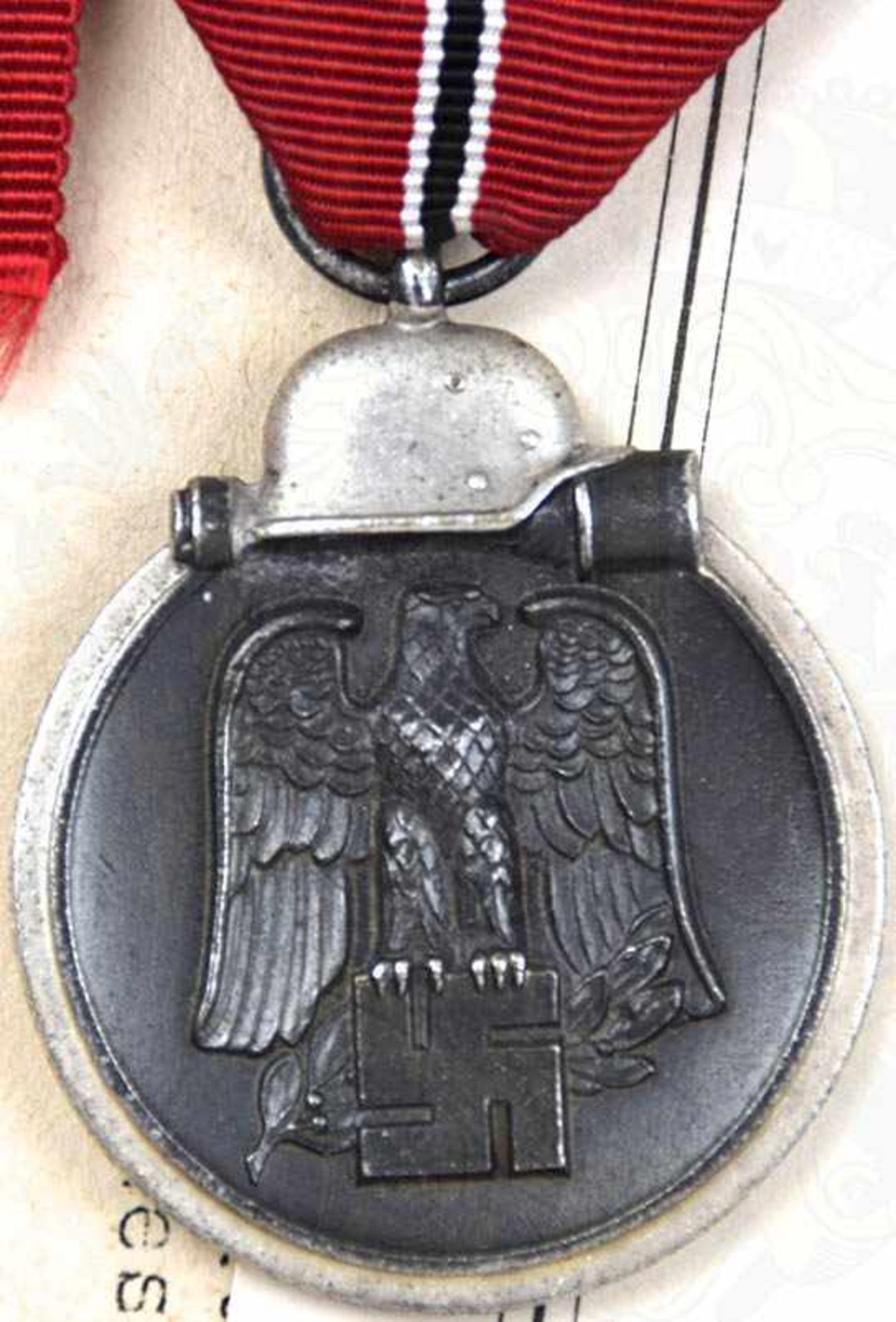 NACHLAß EINES GEFALLENEN UNTEROFFIZIERS, d. 36. oder 34. ID, Medaille „Winterschlacht im Osten - Bild 2 aus 2