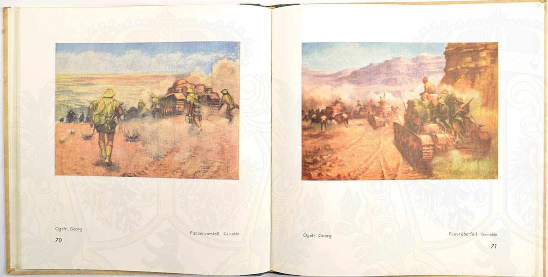 3 TITEL, „Das Bild des Krieges“, 1942, 108 S., mit zahlr. teils farbigen Abb., nach Zeichnungen u. - Bild 2 aus 4