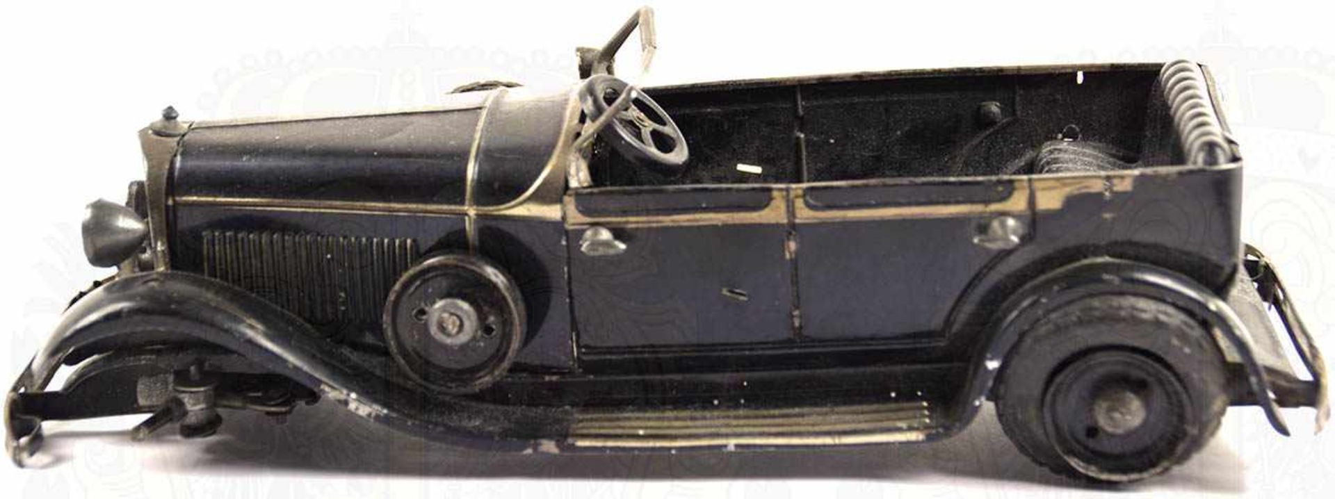 DIENSTWAGEN ADOLF HITLER, MERCEDES-BENZ 770, offener Wagen, Eisenblech, schwarz lackiert, - Bild 3 aus 3