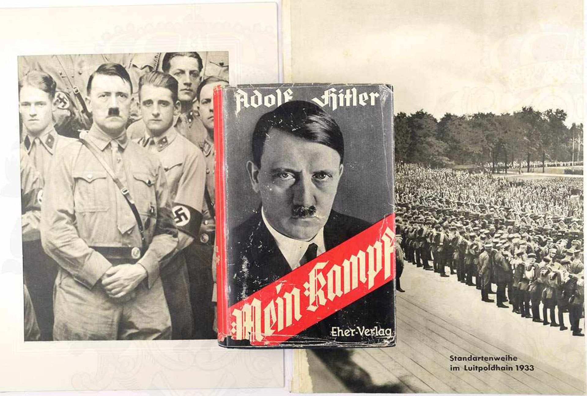 MEIN KAMPF, Adolf Hitler, Volksausgabe, Franz Eher Verlag, München 1934, 781 S., 1 Portraitbild,