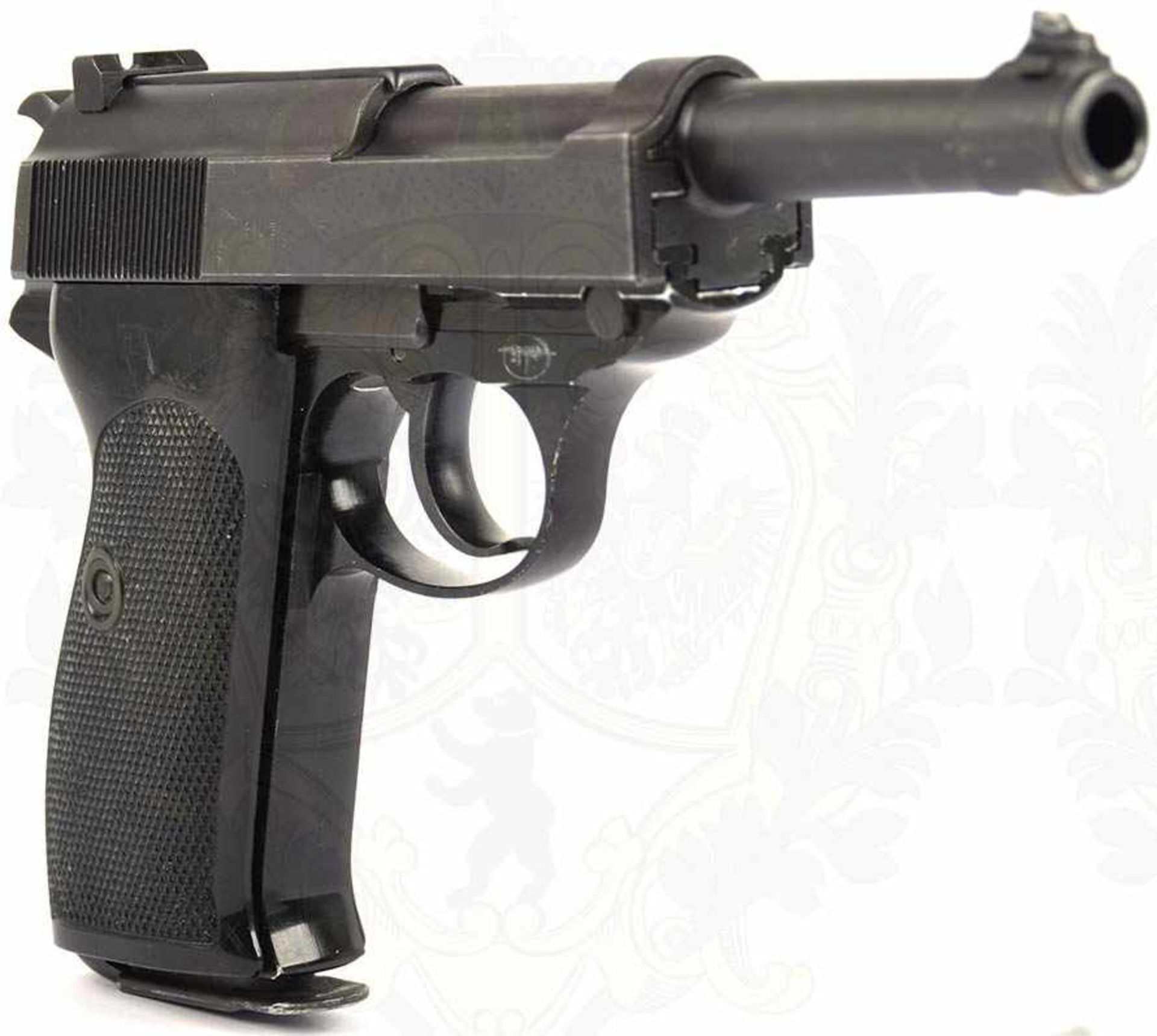 PISTOLE WALTHER P. 38, Herst. „Carl Walther Waffenfabrik Ulm/Do.“, Kal. 9 mm, Ulmer Beschußzeichen - Image 6 of 11