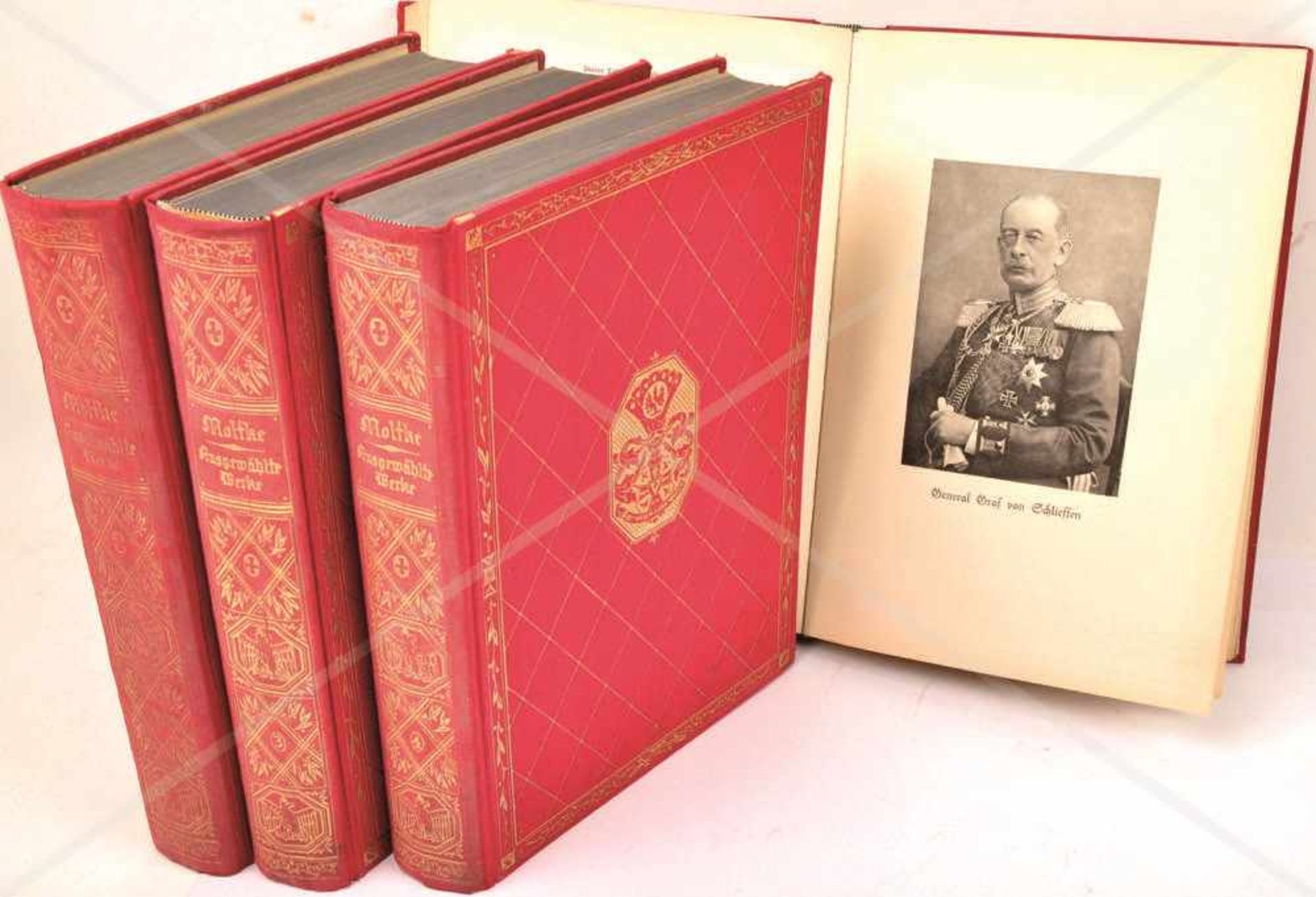 MOLTKE - AUSGEWÄHLTE WERKE, 4 Bände, je ca. 500 S., Karten, Abb. tlw. a. Tafeln, Ln., Vlg.