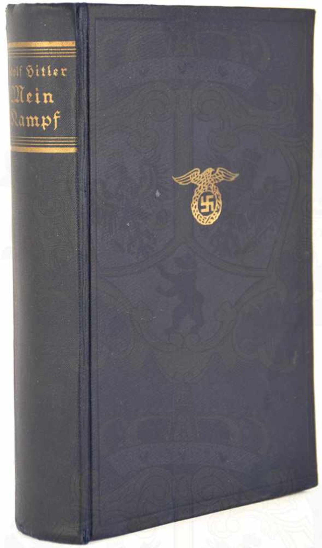 MEIN KAMPF, A. Hitler, Volksausgabe, Eher Verlag, München 1933, 781 S., 1 Porträtbild, goldgepr.
