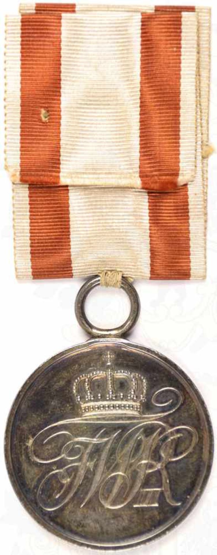 ALLGEMEINES EHRENZEICHEN, Medaille „Verdienst u. d. Staat“, Silber, (immer ohne Punze), Variante, ( - Bild 2 aus 2