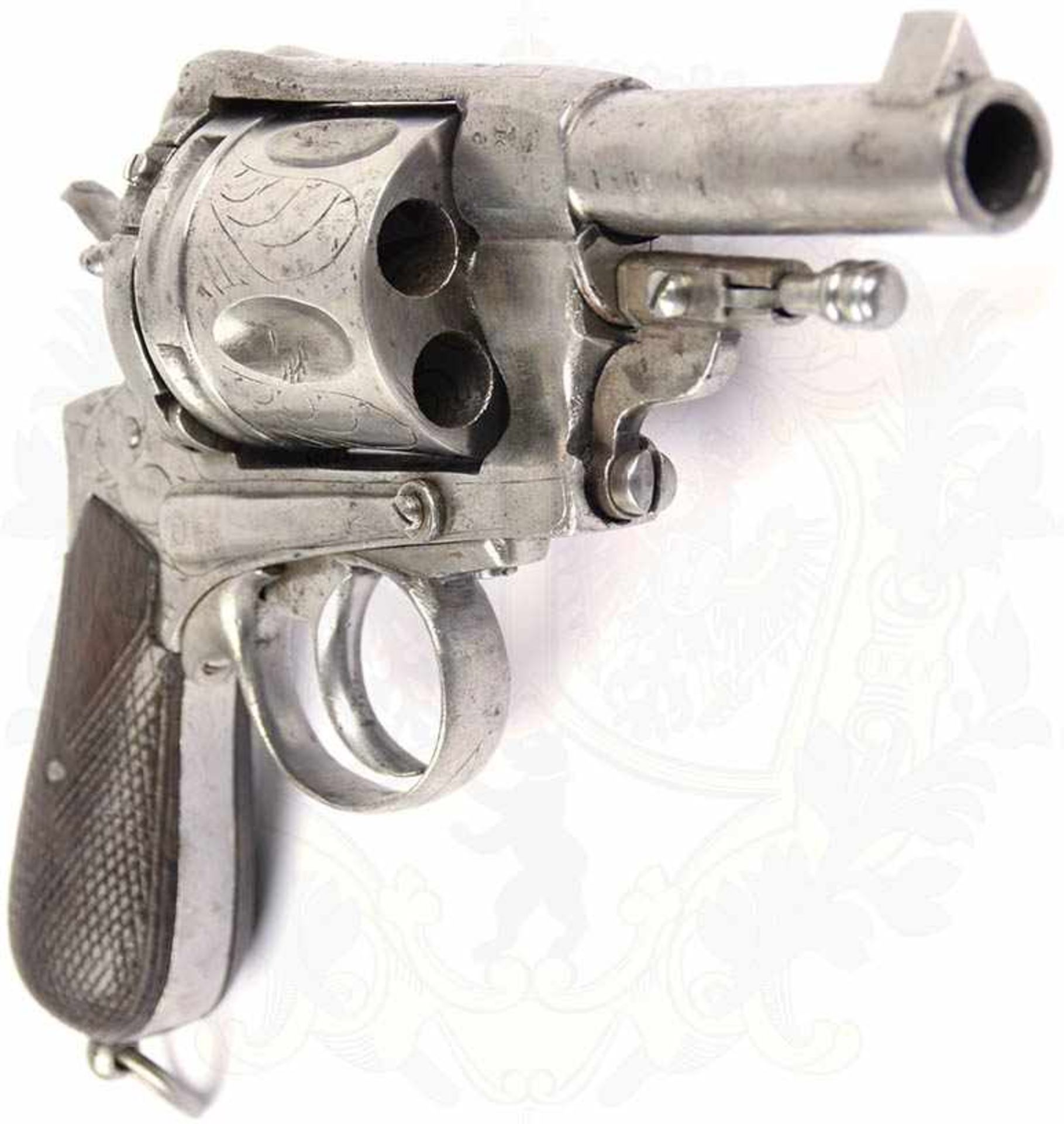 BELGISCHER REVOLVER VERO MONTENEGRO, System Gasser, Nr. 45454, um 1870, Kal. 11,2 mm, Lauflänge 90 - Bild 4 aus 19