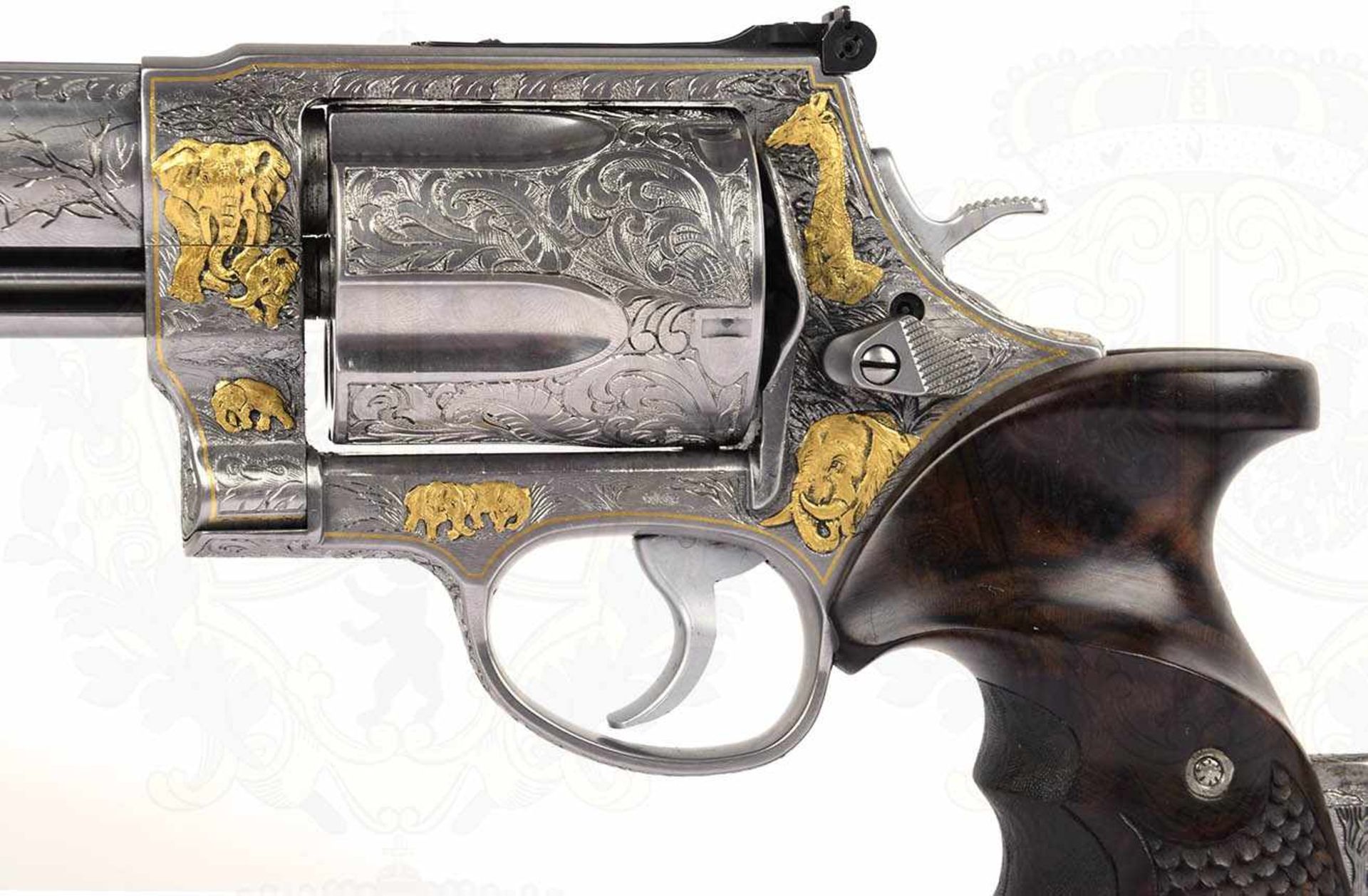 REVOLVER SMITH & WESSON 500 MAGNUM, Luxusausführung, Unikat, geflutete Trommel mit 5 Schuß, - Image 22 of 32