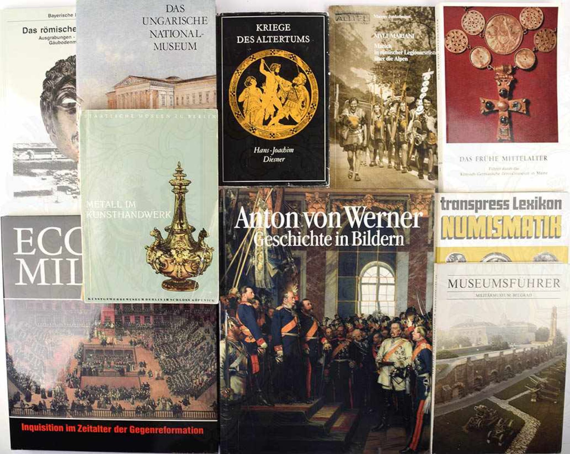 19 TITEL, dabei: Das Reich d. Salier; Das frühe Mittelalter; Patriotische Kunst; Metall im