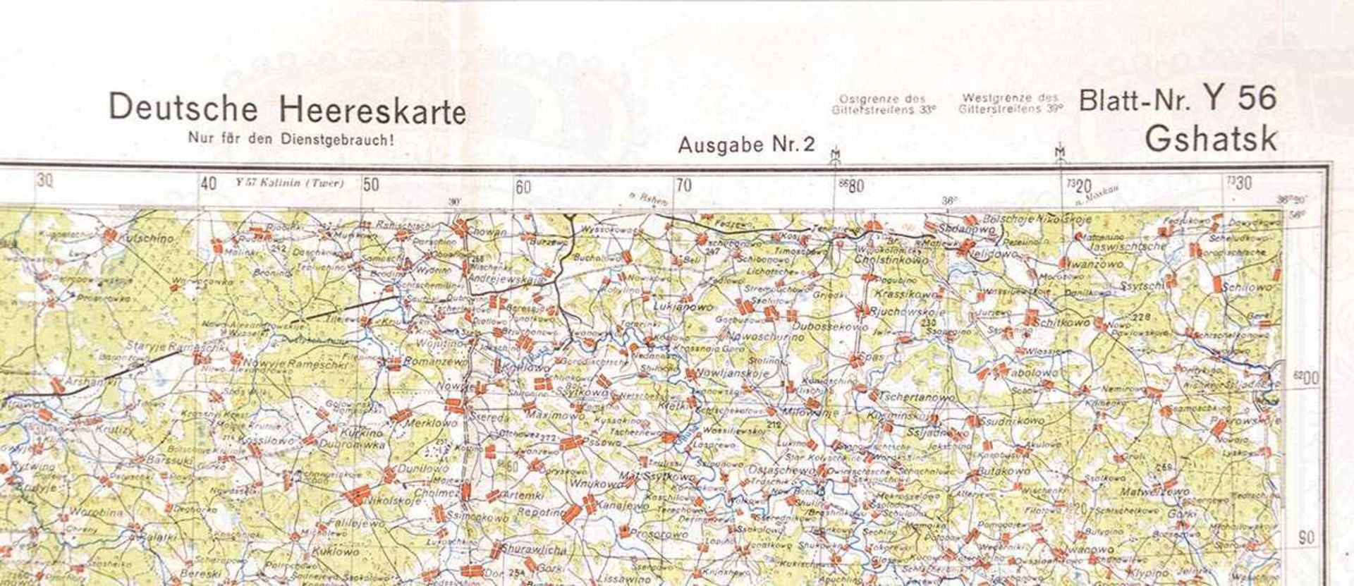 8 HEERESKARTEN: Tongres, Antsla-Varstu (Estland-Lettland), Dnjepr bei Katscharowka, Terek-Fluß bei - Bild 3 aus 3