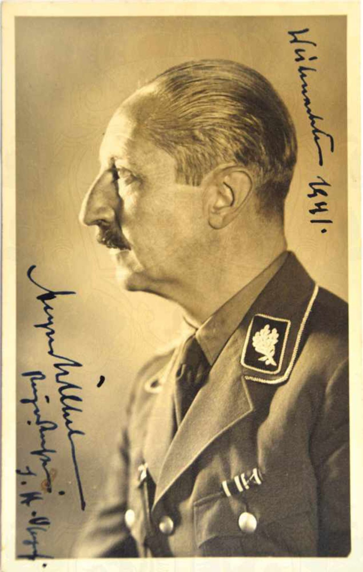 PRINZ AUGUST WILHELM VON PREUßEN, (1887-1914), Sohn Kaiser Wilhelms II., Tinten-Widmung „Austs