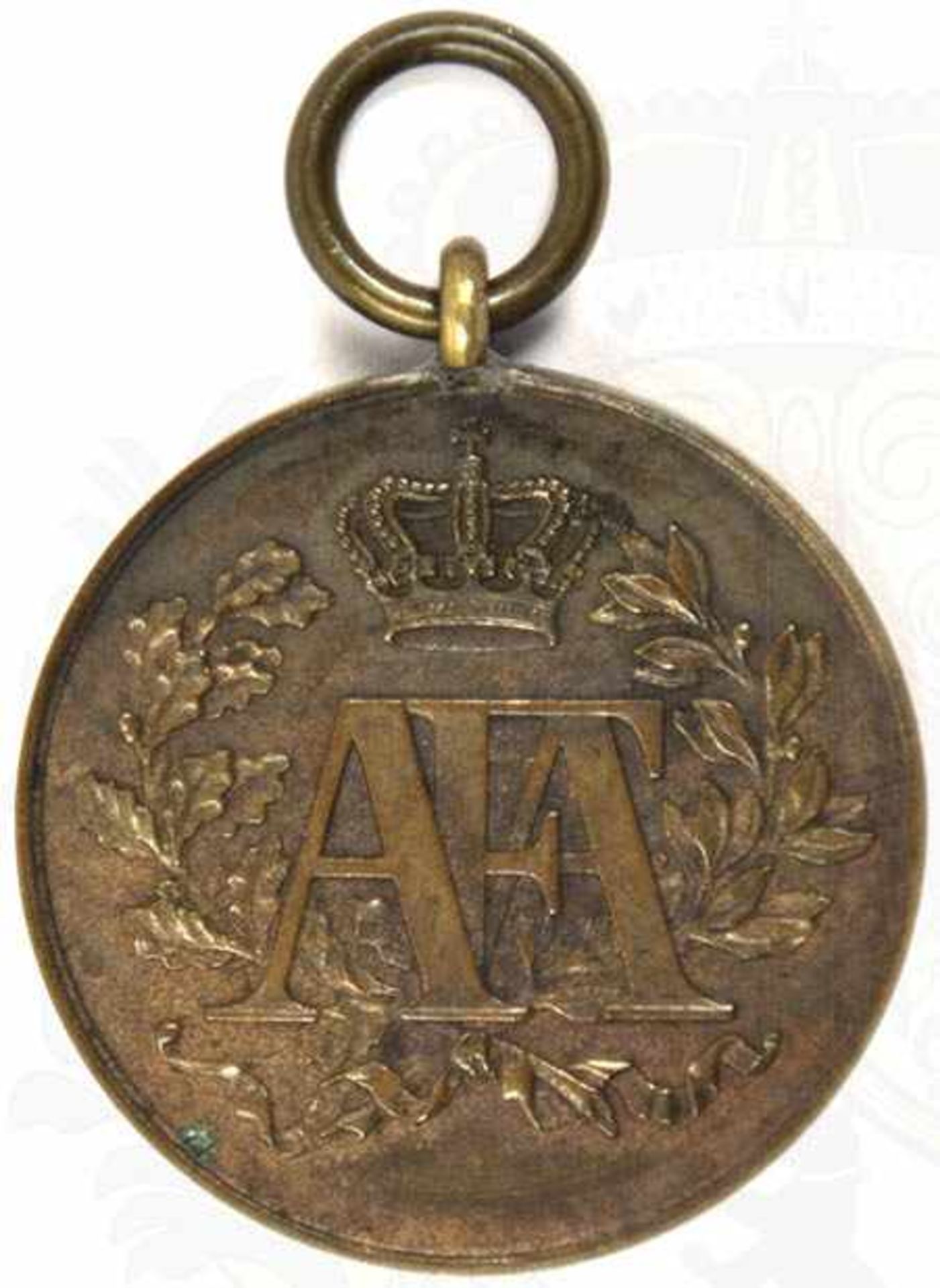 DIENSTAUSZEICHNUNG FÜR 10 JAHRE, Medaille für lange und gute Dienste, Bronze, 1. Prägung 1832-