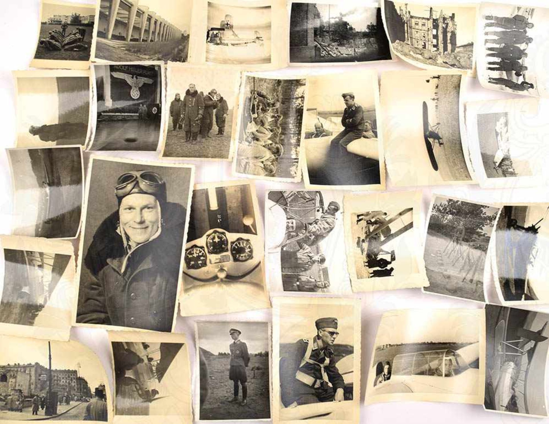 FOTONACHLAß EINES FELDWEBELS, ca. 350 Fotos 1940-1944, Flieger-Ausbildungsregiment, Flugzeugführer-