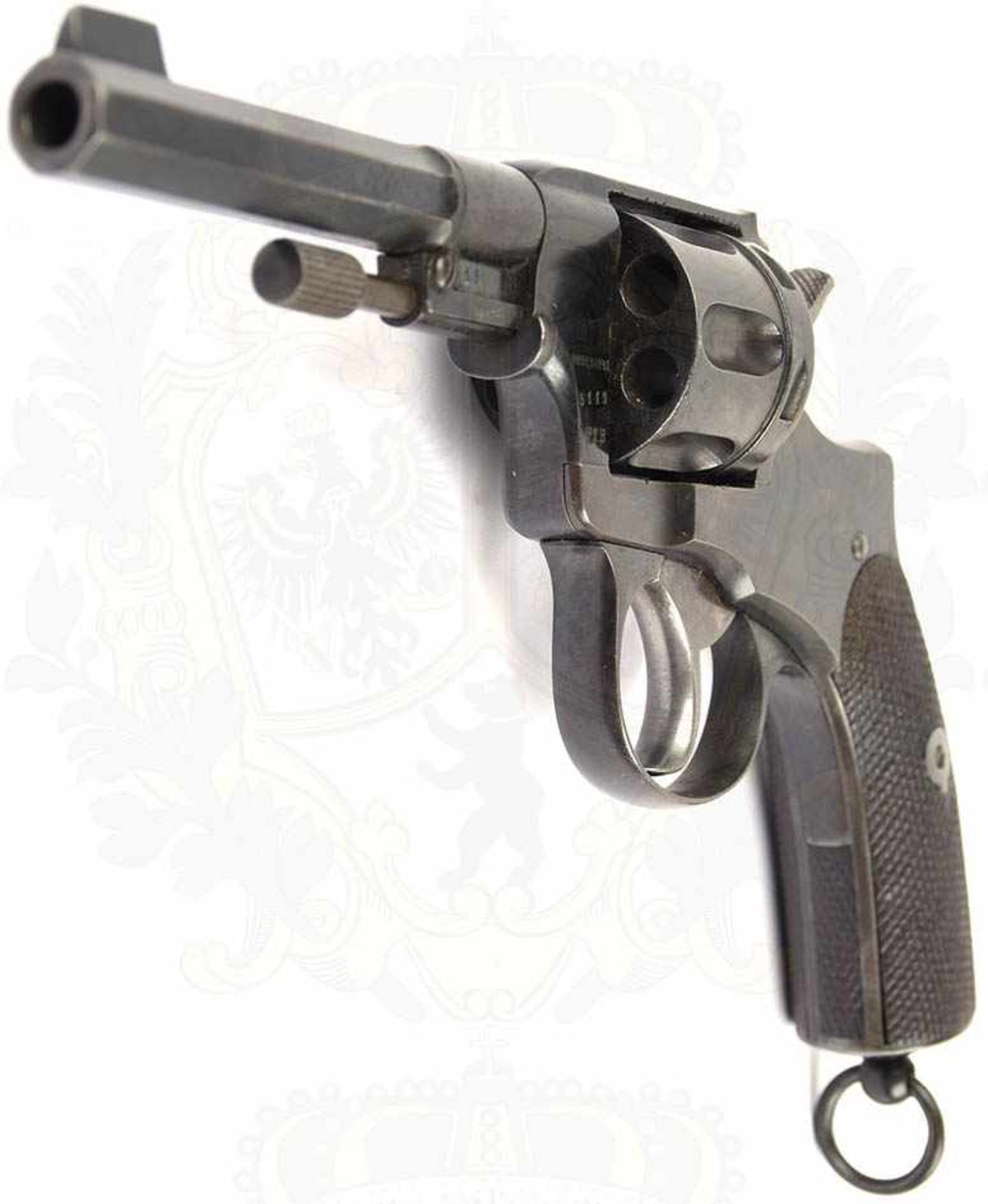 REVOLVER M 1887, System Nagant, Schwedischer Herst. Husqvarna, Nr. 5119, (in Lizenz produziert v. - Image 3 of 10