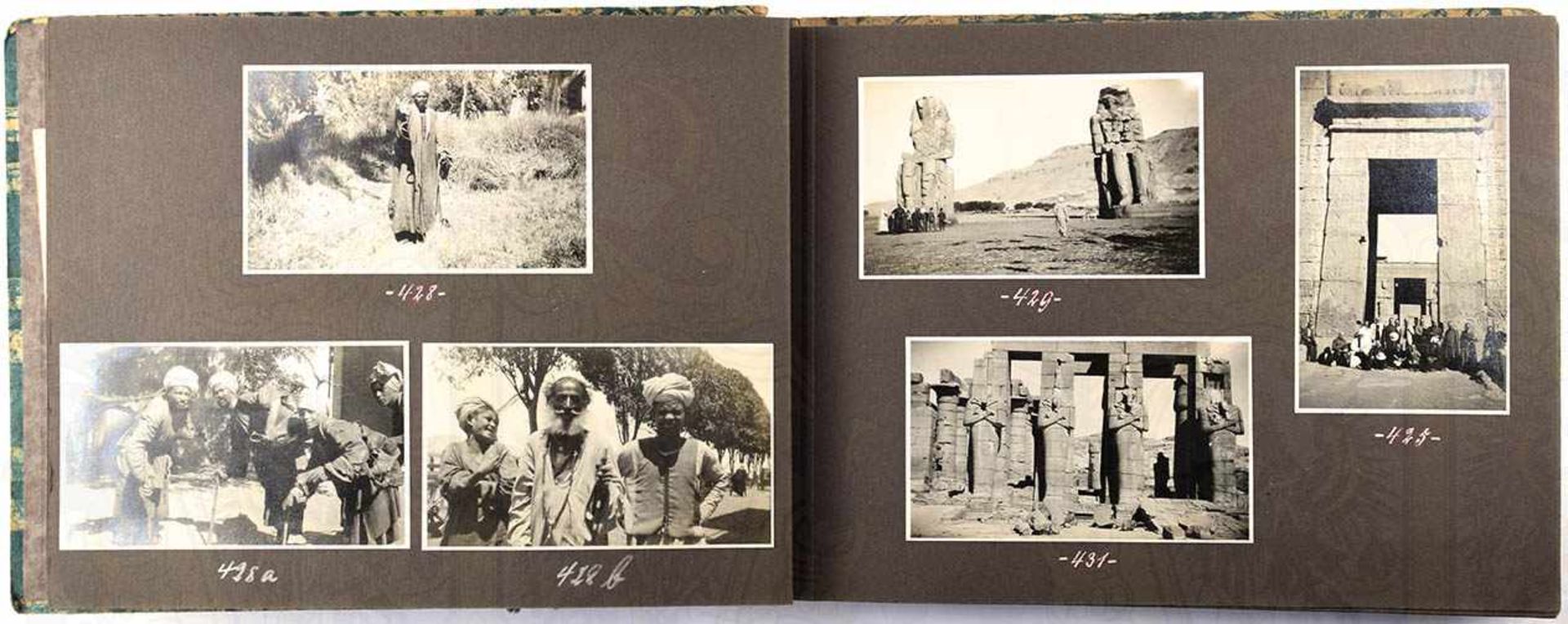FOTOALBUM EINER PALÄSTINA- UND ÄGYPTENREISE 1927, (Deutsche Religionslehrer-Fahrt), 152 Fotos,
