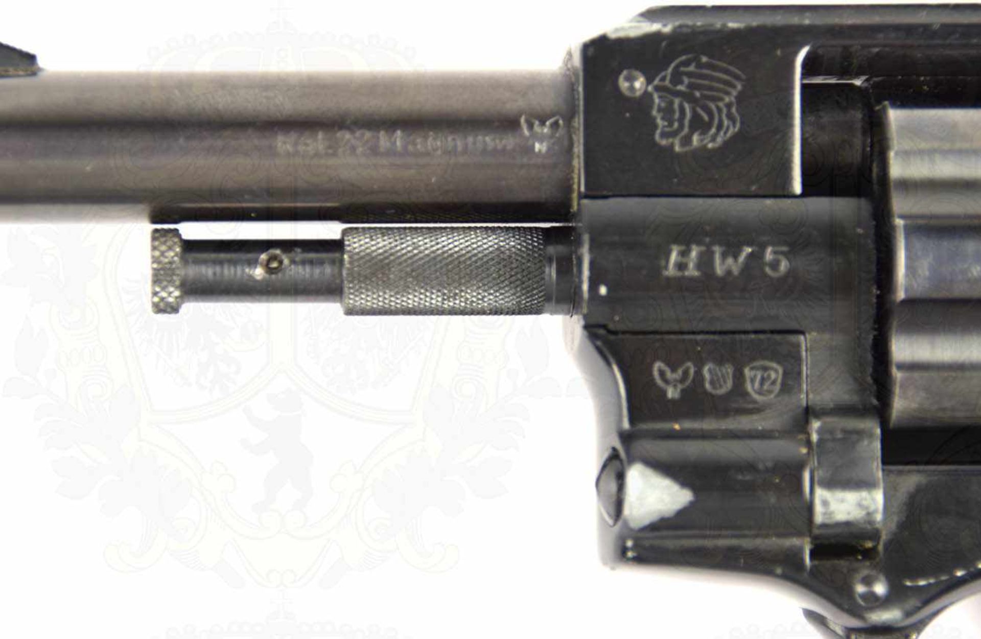 REVOLVER ARMINIUS HW 5, Double Action, Kal. 22 Magnum, Dt. Herst. „H. Weihrauch Mellrichstadt“, - Image 3 of 10