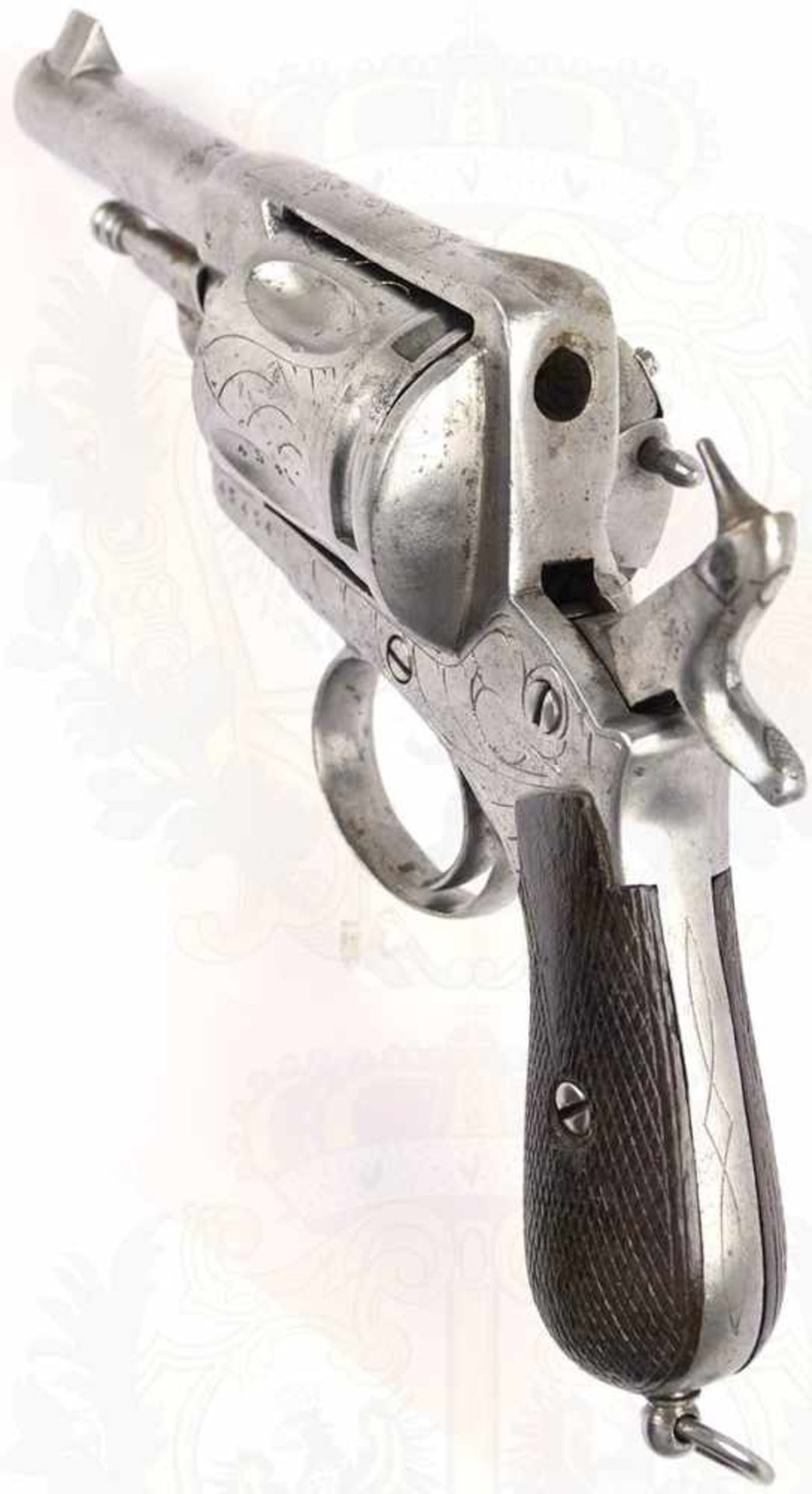 BELGISCHER REVOLVER VERO MONTENEGRO, System Gasser, Nr. 45454, um 1870, Kal. 11,2 mm, Lauflänge 90 - Bild 12 aus 19