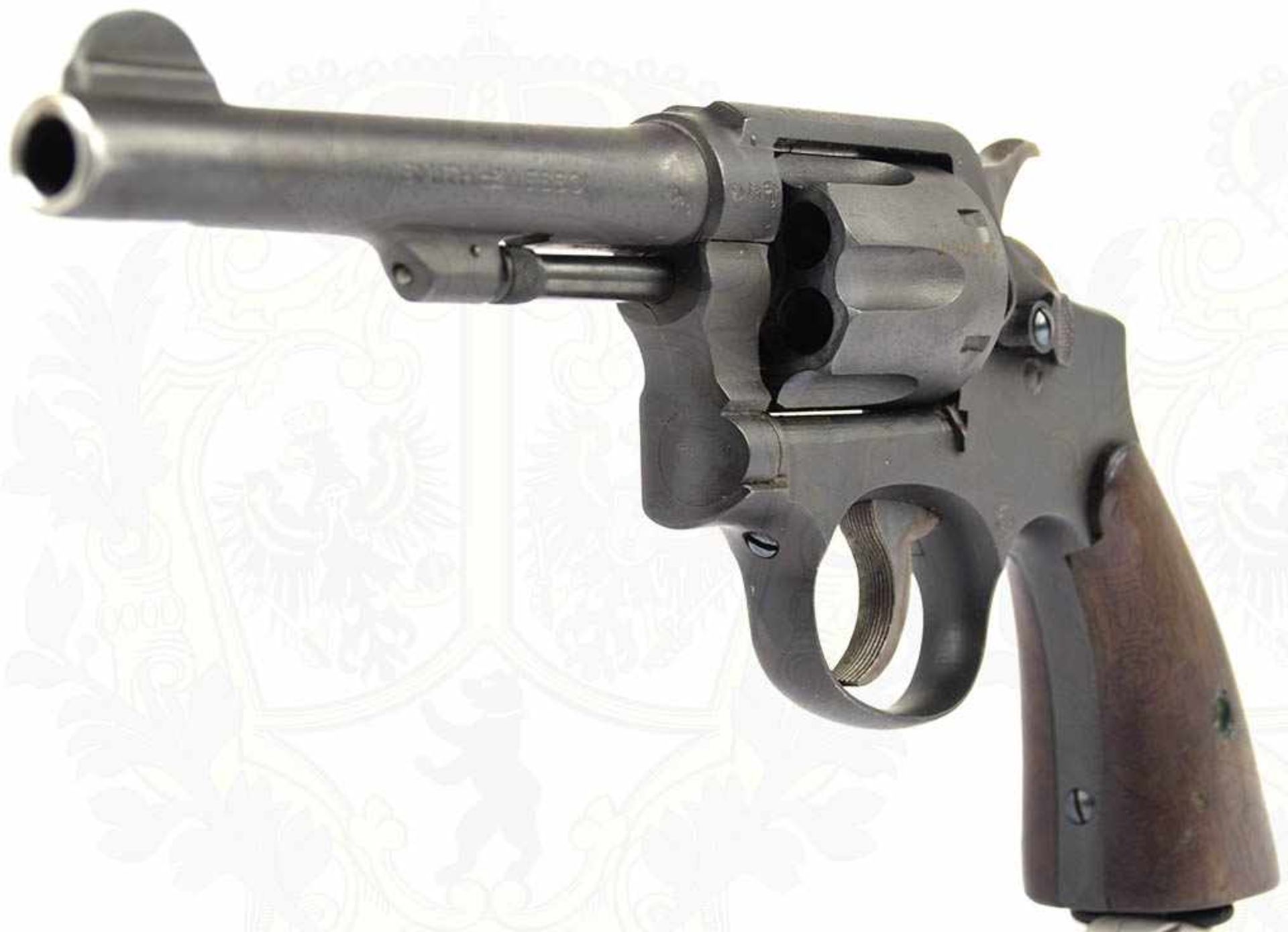 REVOLVER SMITH & WESSON, Kal. 38 special, Herst. „S.&W. Springfield Mass. USA“, Serien-Nr. 726489,