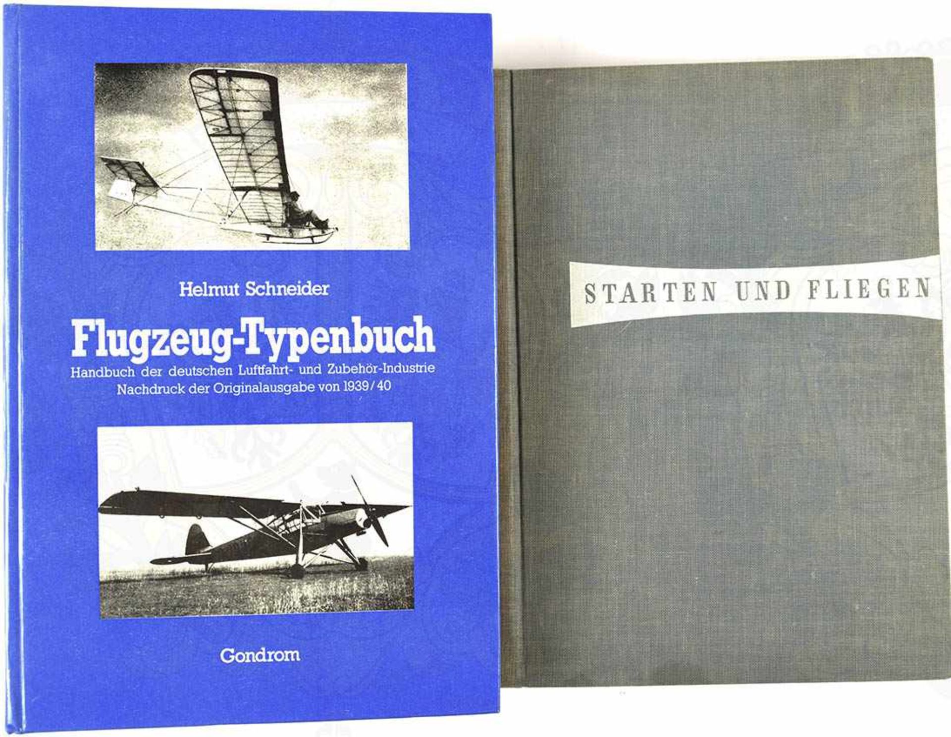 2 TITEL, „Flugzeug-Typenbuch“, H. Schneider, Nachdruck d. Ausg. 1939/40, hunderte Fotos u. Abb., 972