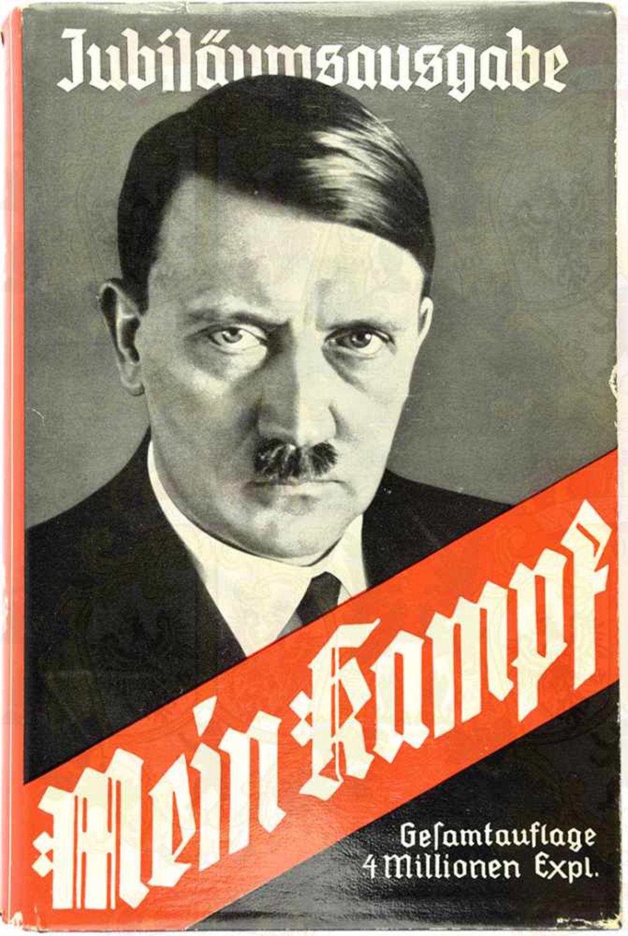MEIN KAMPF, Adolf Hitler, Volksausgabe, Eher Verlag, München 1938, 781 S., 1 Porträtbild, zusätzl.
