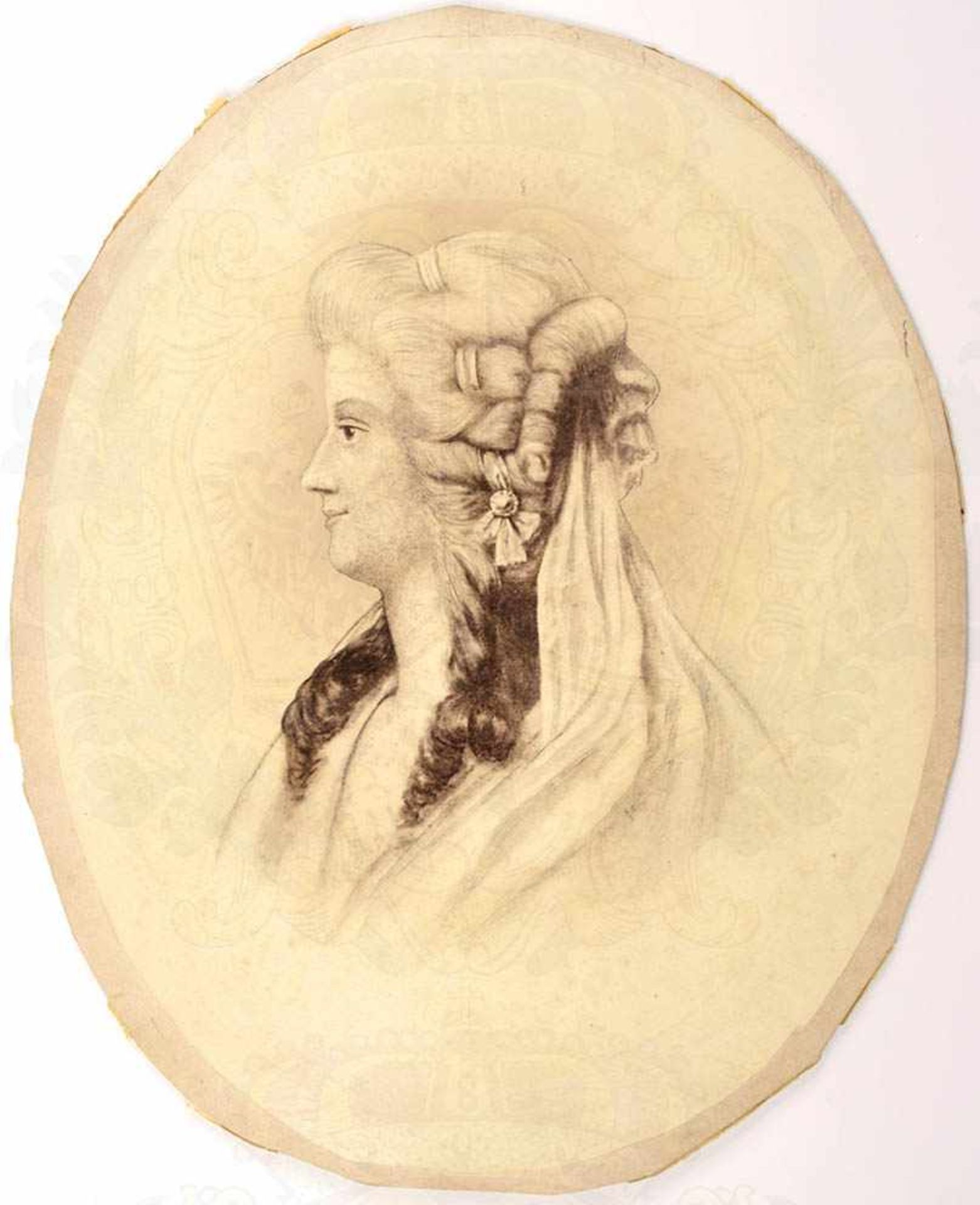 PORTRAITFOTO, Caroline Luise Ulrike Baronin Schoultz von Ascheraden, geb. Gräfin von Bohlen auf