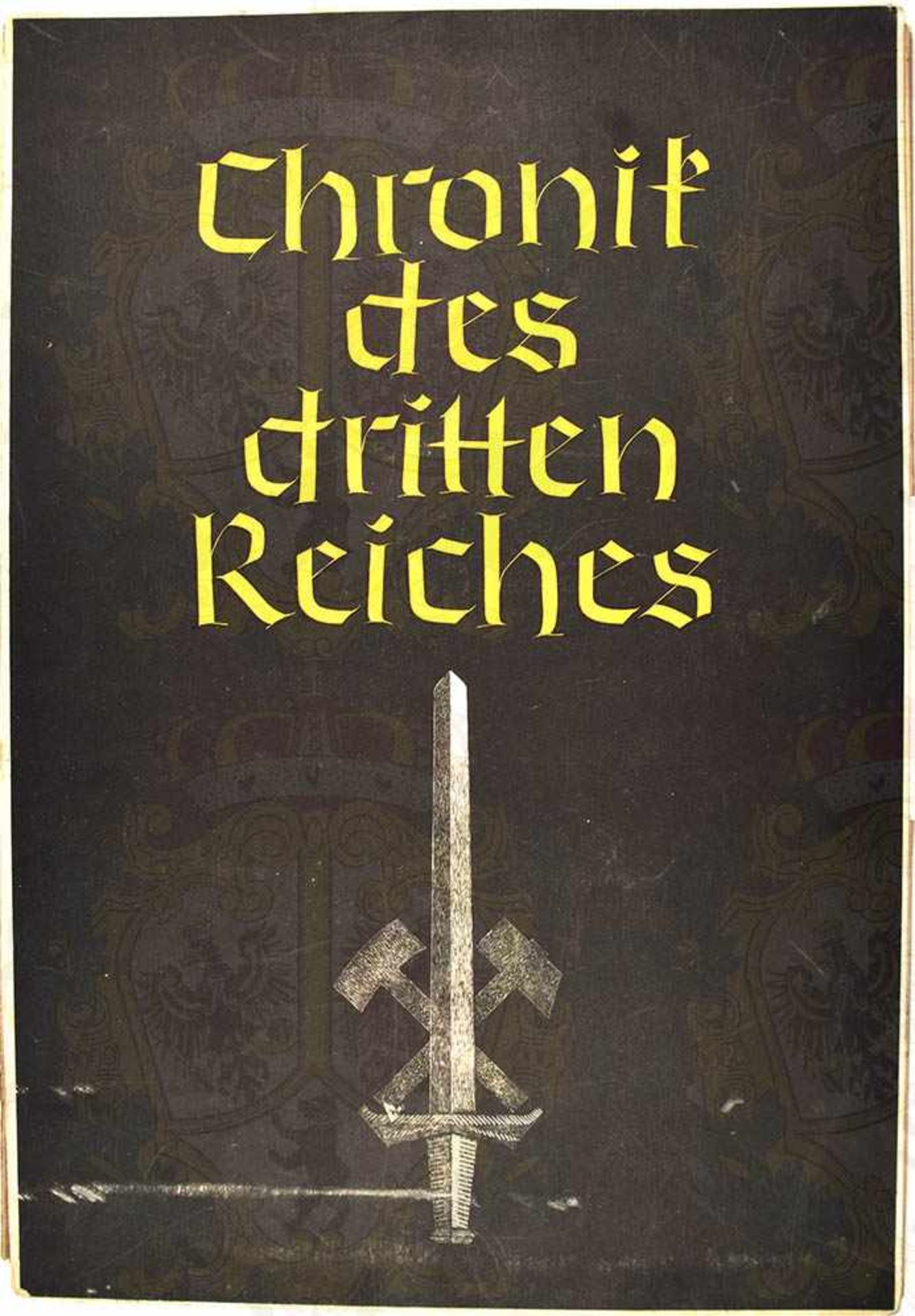 CHRONIK DES 3. REICHES, großf. Erinnerungsmappe d. Gau Essen 1934, m. Portraits nach