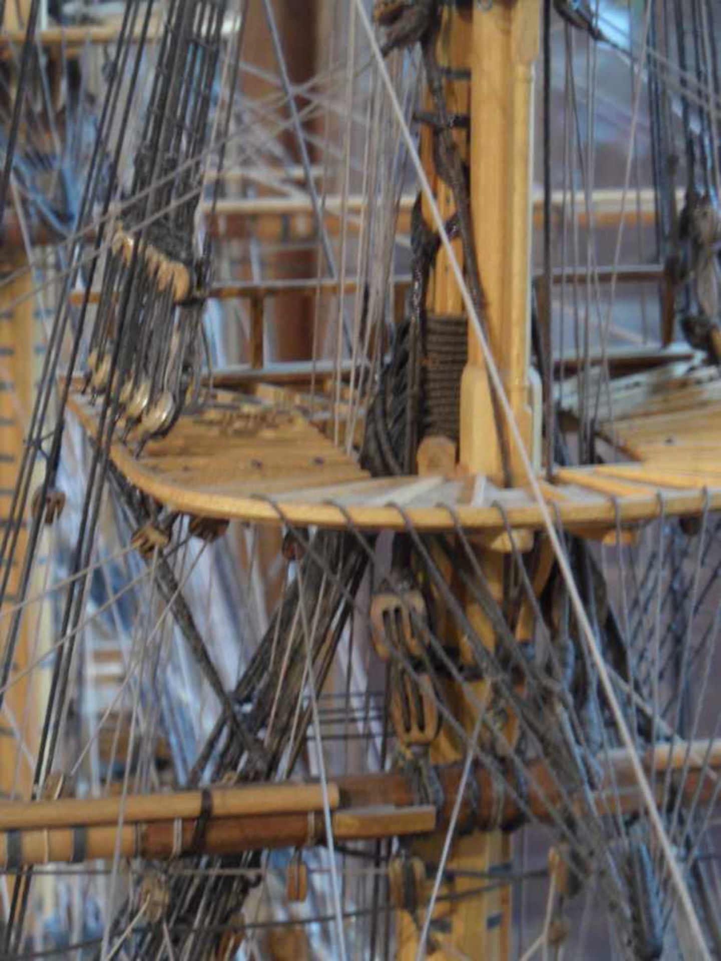 MODELL SEGELLINIENSCHIFF HMS VICTORY, äußerst detailliertes, vollständig in Handarbeit gefertigtes - Bild 5 aus 27