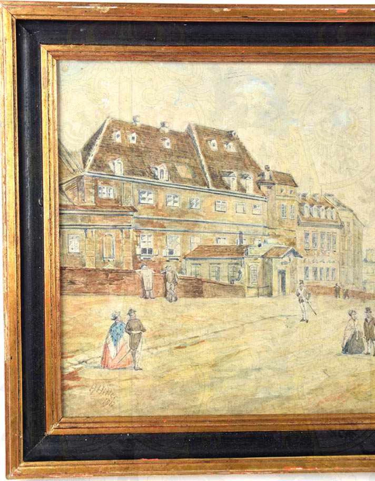 AQUARELL VON ADOLF HITLER (BRAUNAU 1889 - BERLIN 1945), aus dem Besitz der Familie Bechstein, - Bild 10 aus 13