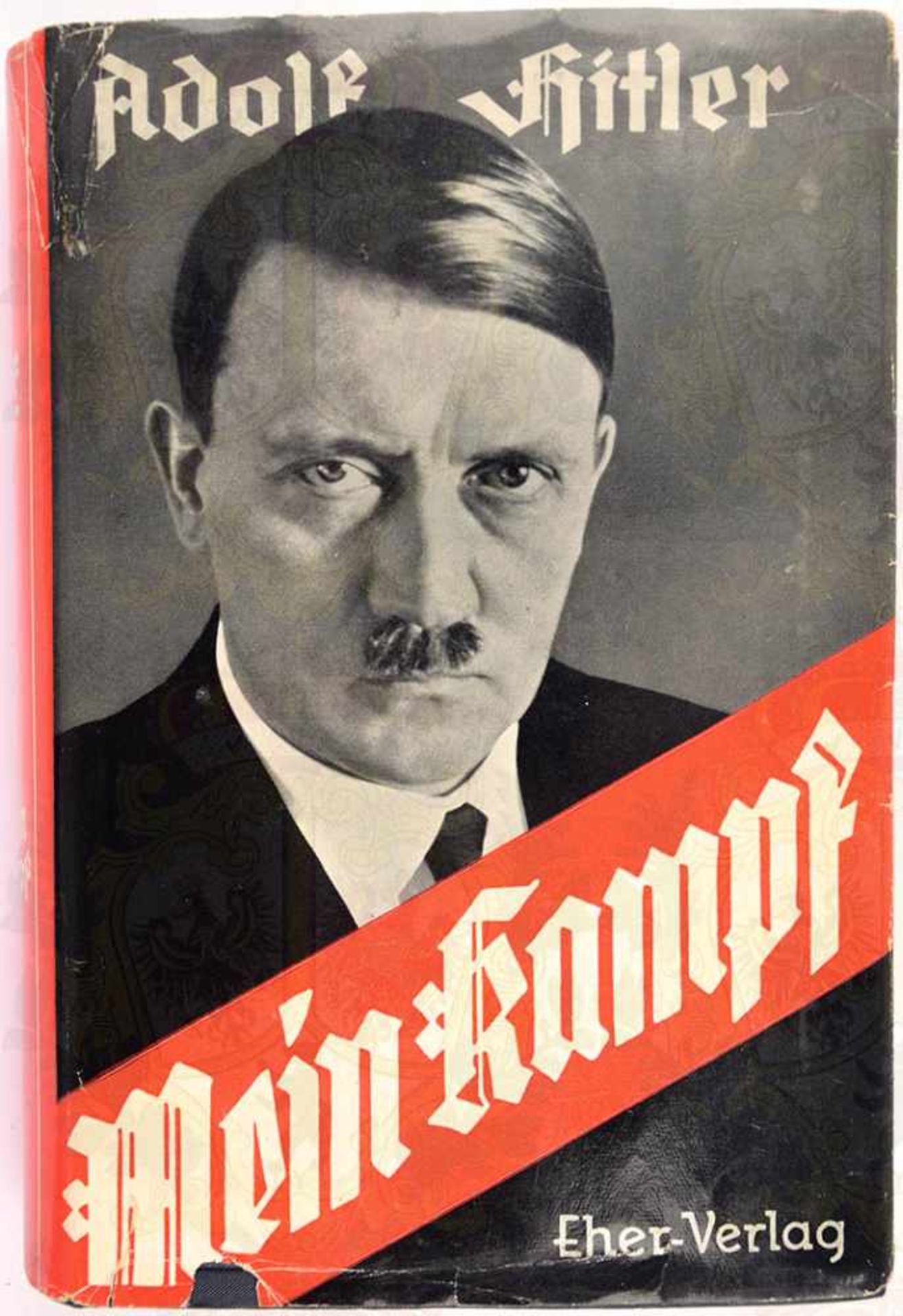 MEIN KAMPF, Adolf Hitler, Volksausgabe, Eher Verlag, München 1933, 781 S., 1 Porträtbild, blaues - Bild 2 aus 4