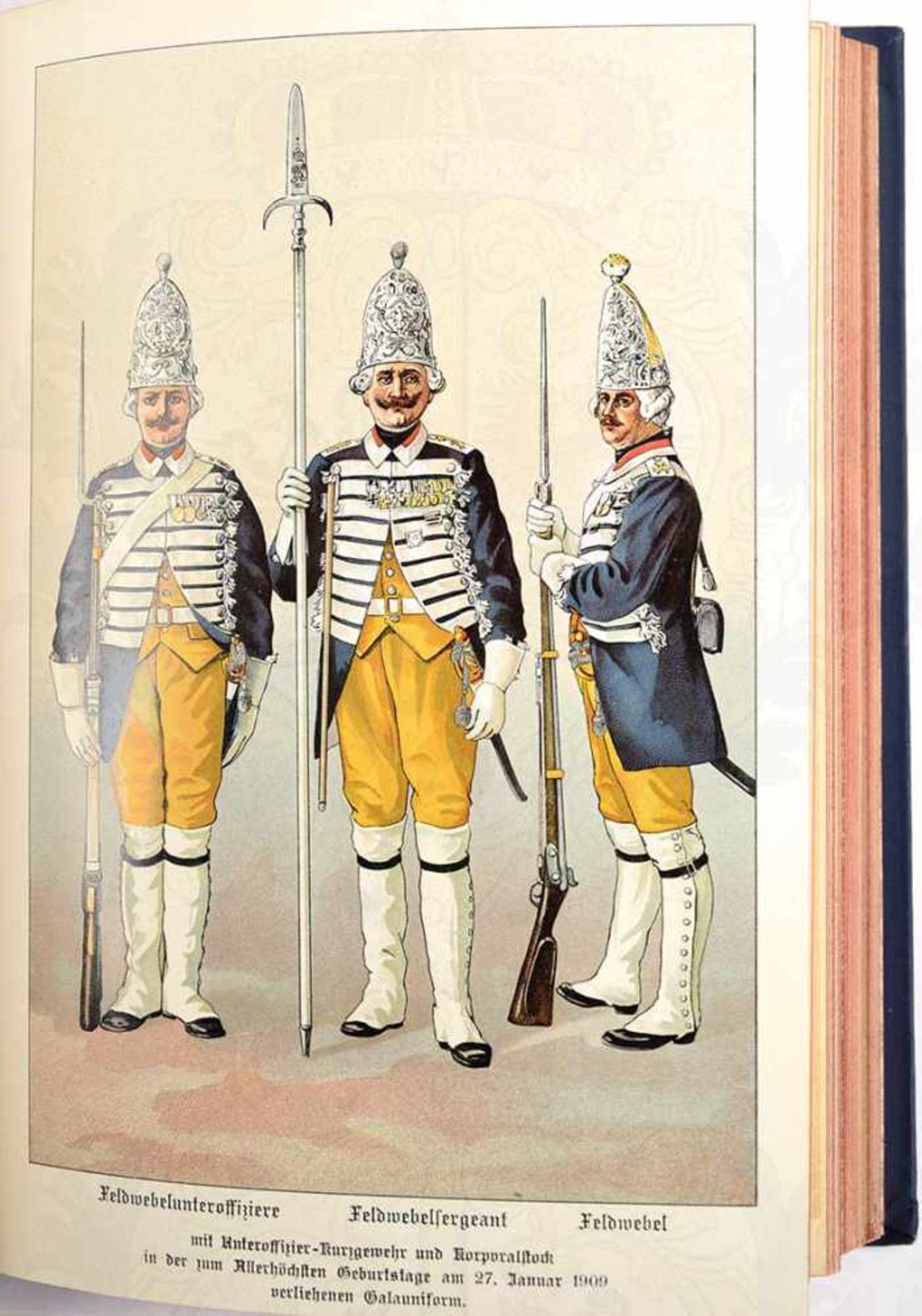 GESCHICHTE DER SCHLOßGARDE-KOMPANIE, „Seiner Majestät d. Kaisers u. Königs 1829-1909“, - Bild 2 aus 2