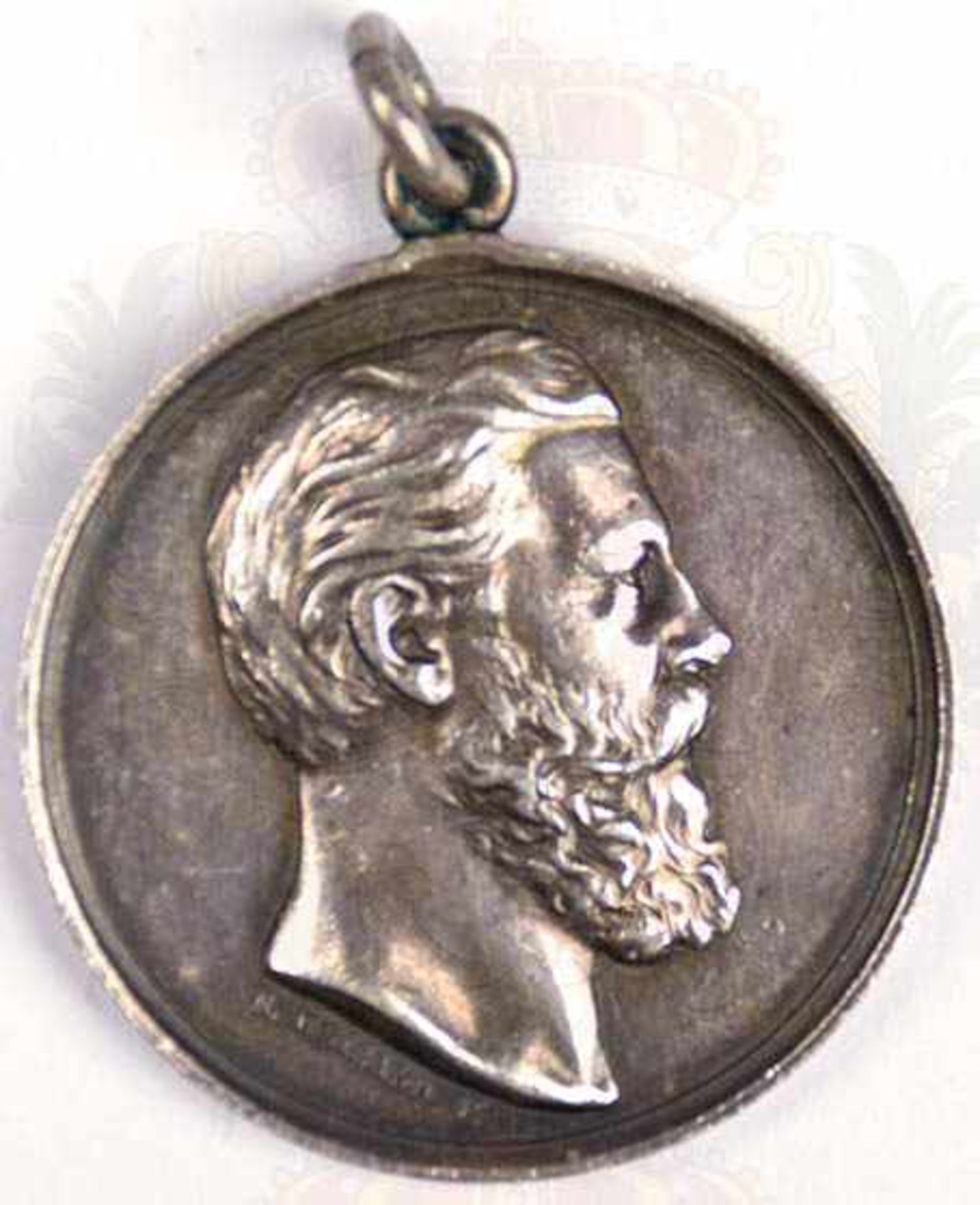 SILBERMEDAILLE KAISER FRIEDRICH III., m. Kopfportrait im Profil, Stempelschneider „E. Weigand F.“,