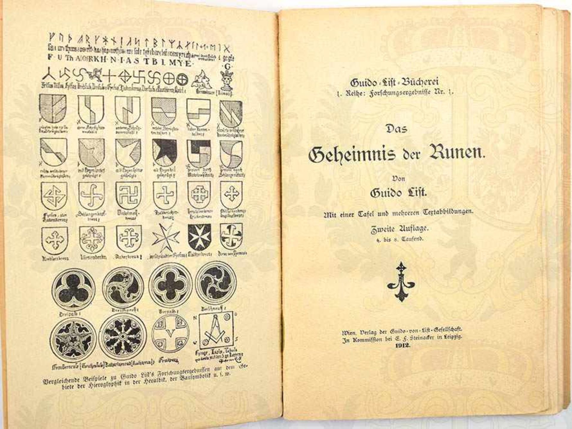 DAS GEHEIMNIS DER RUNEN, Guido von List, (1848-1919, Begrüder d. Ariosophie u. Wegbereiter d.