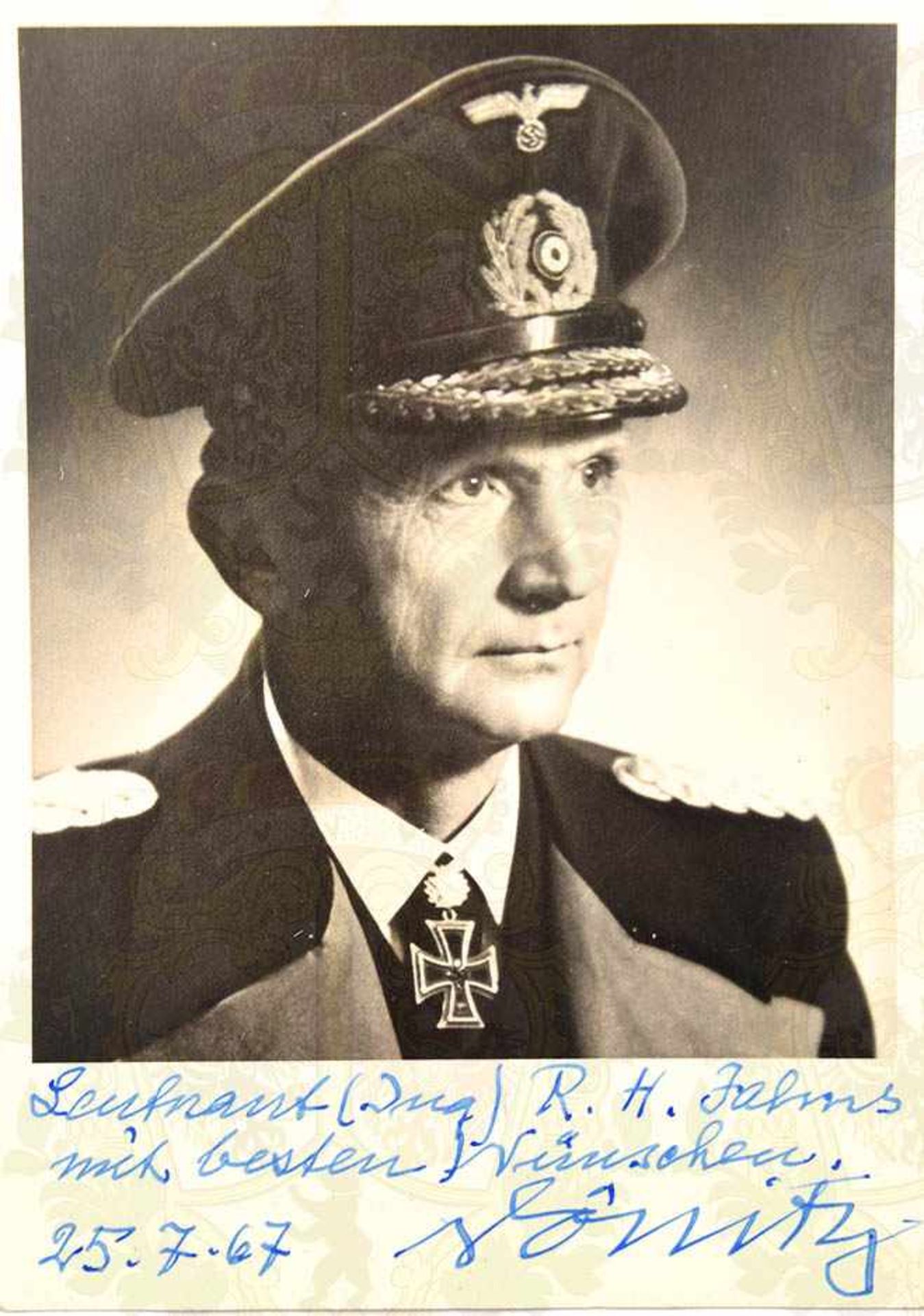 DÖNITZ, KARL, 1891-1980, Großadmiral, Befehlshaber der U-Boote u. letztes Staatsoberhaupt des