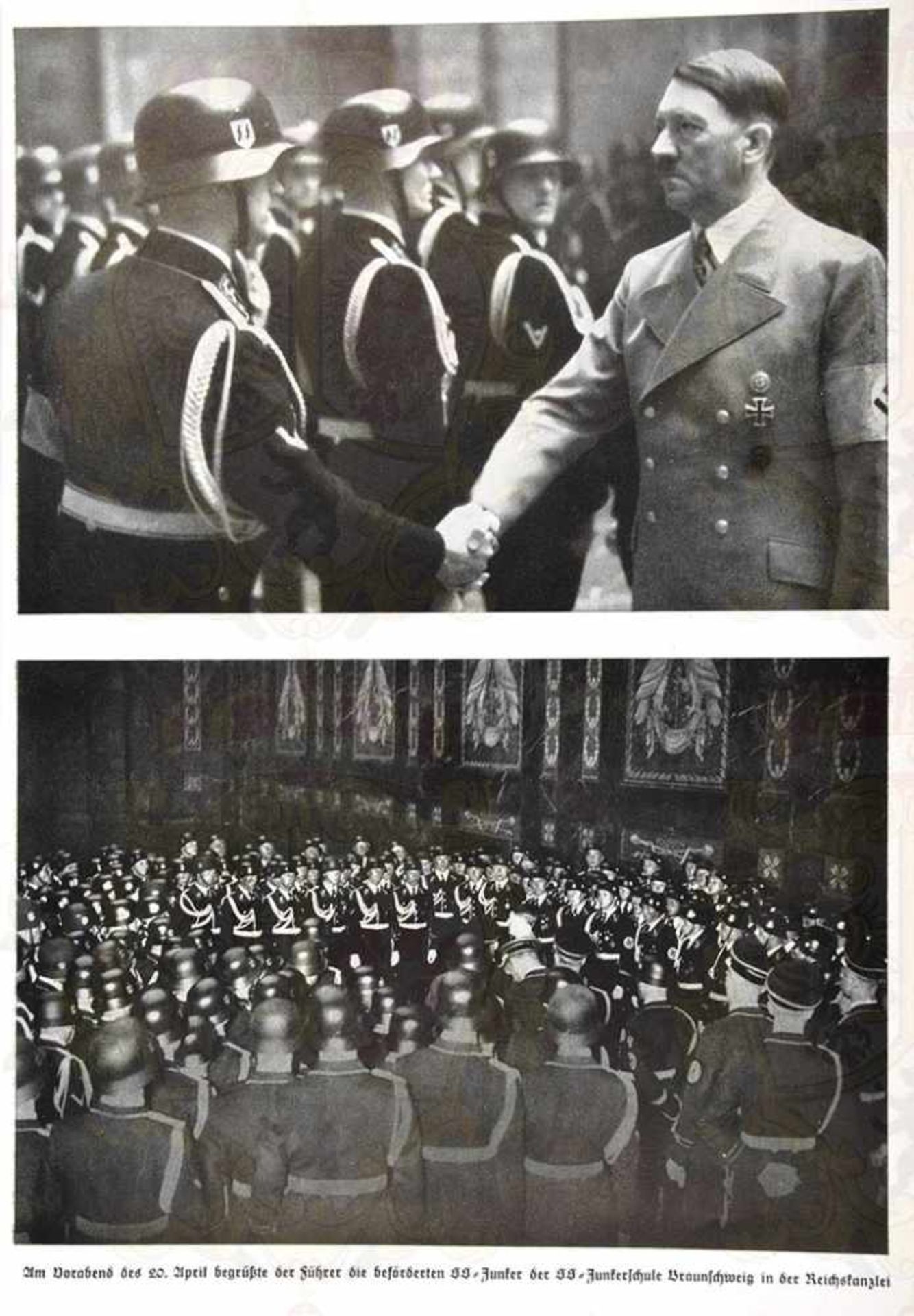 EIN VOLK EHRT SEINEN FÜHRER, „Der 20 April 1939 im Bild“, Hoffmann-Fotoband 1939, 64 S., kart., SU - Bild 2 aus 2