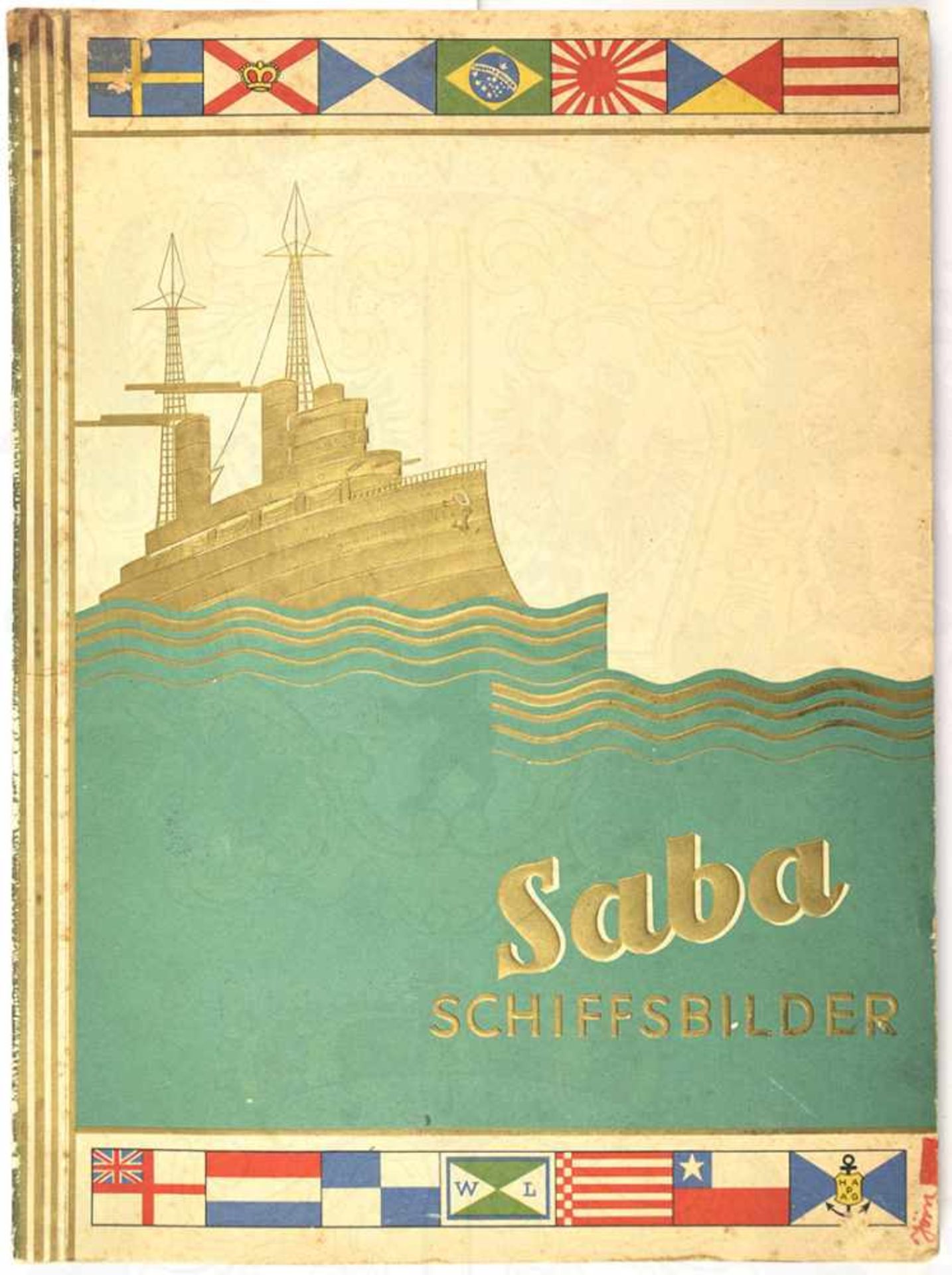 SABA SCHIFFSBILDER (Folge I), Garbaty Zig.-Fabrik, Berlin 1933, 251 von 252 Bildern (Nr. 2 fehlt),