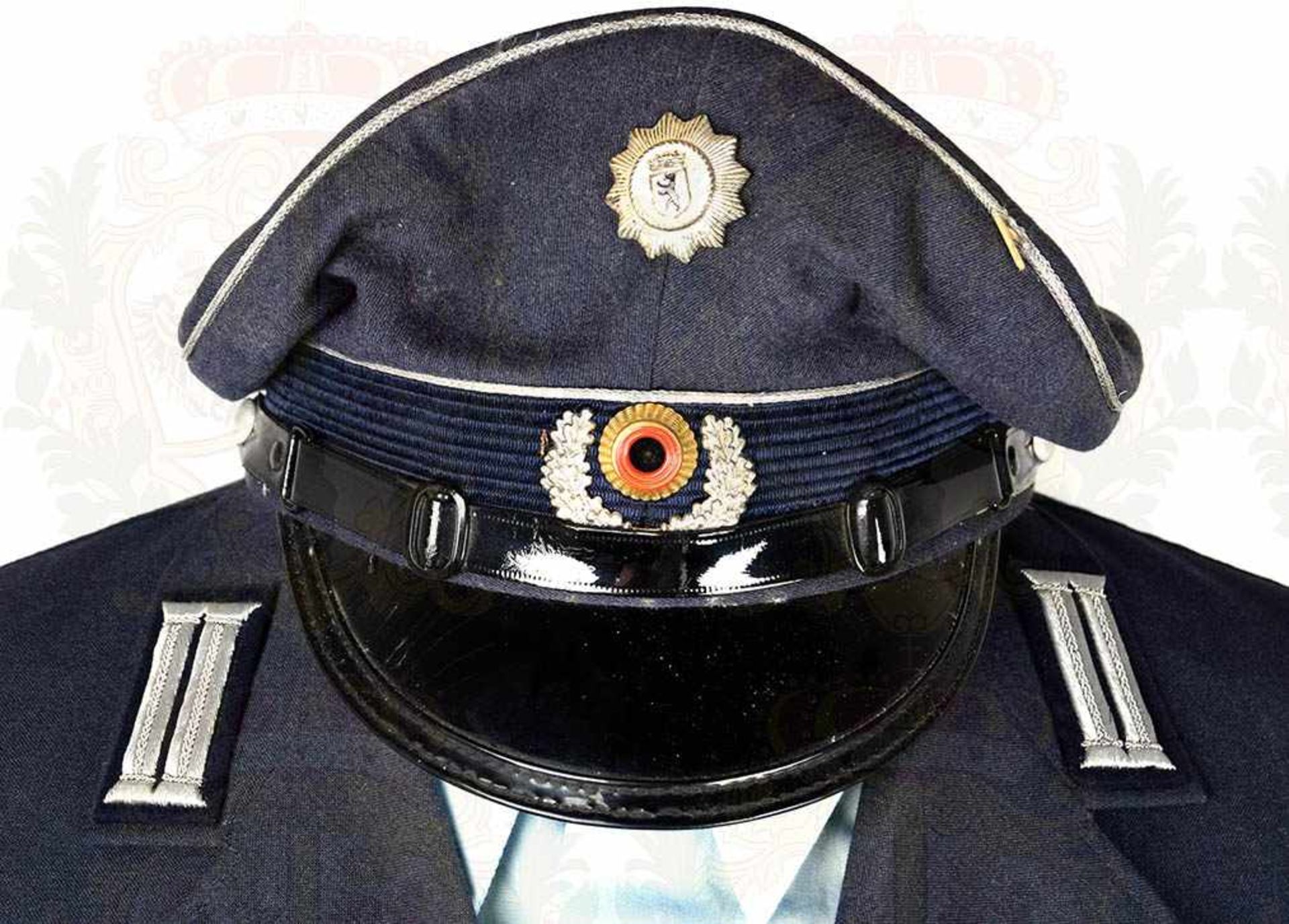 UNIFORM EINES POLIZEIOBERKOMMISSARS der West-Berliner Schutzpolizei, um 1975, Uniformrock, - Bild 3 aus 5