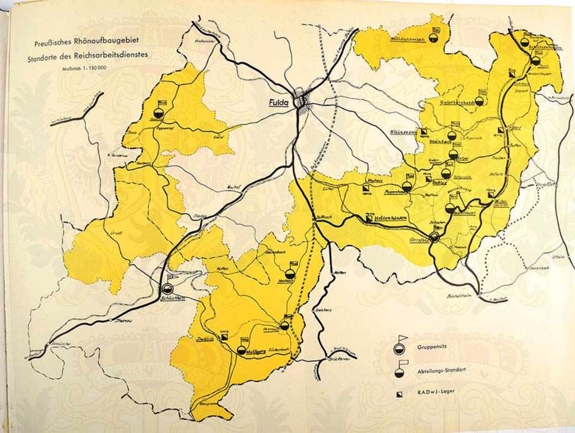 WIR BAUEN AUF, „ein Leistungsbericht ü. d. Aufbauwerk i. d. preuß. Rhön nach d. Stande v. 1. - Bild 2 aus 2