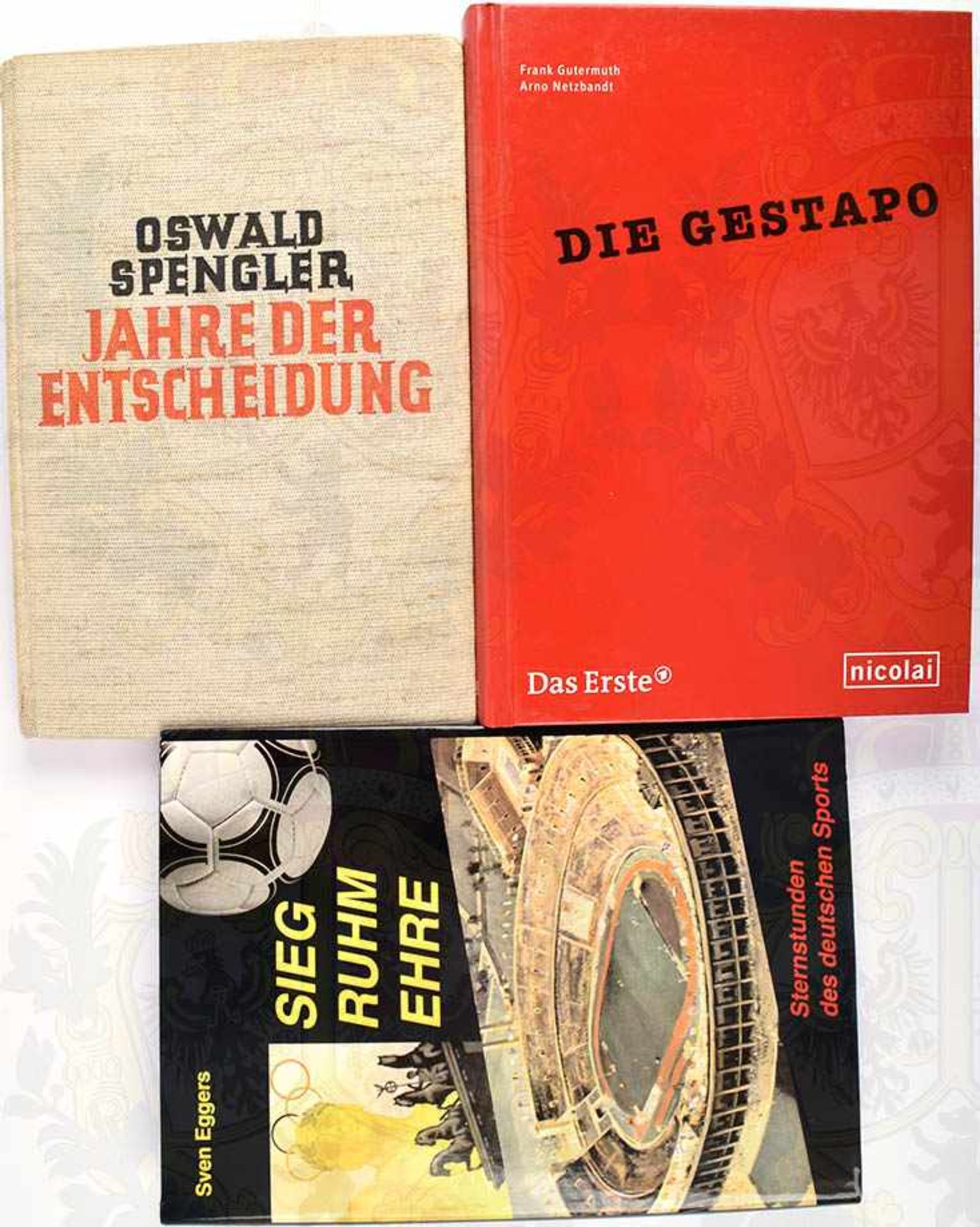 3 TITEL, Die Gestapo; Jahre der Entscheidung; Sieg - Ruhm - Ehre; München u.a. 1933-2005, ges. 644