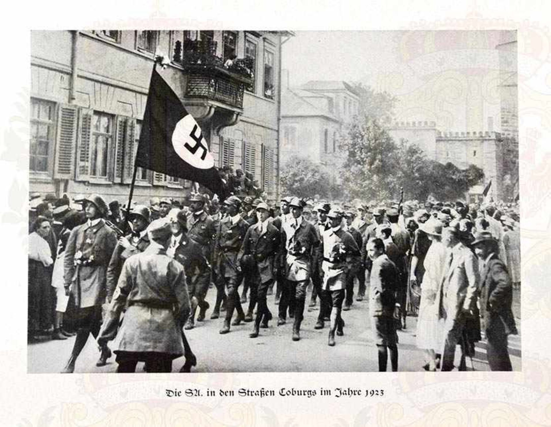 KAMPF UM COBURG, F. Schwede-Coburg, Eher Verlag, München 1939, 272 S., Fotos, dabei alte Garde - Bild 4 aus 5