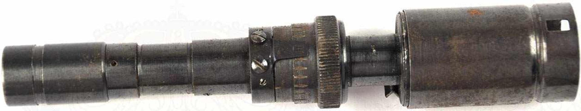 ZIELFERNROHR ZF 41/1, brüniertes Eisen, Vergrößerung ca. 3-fach, Optik klar, L. 14,8 cm