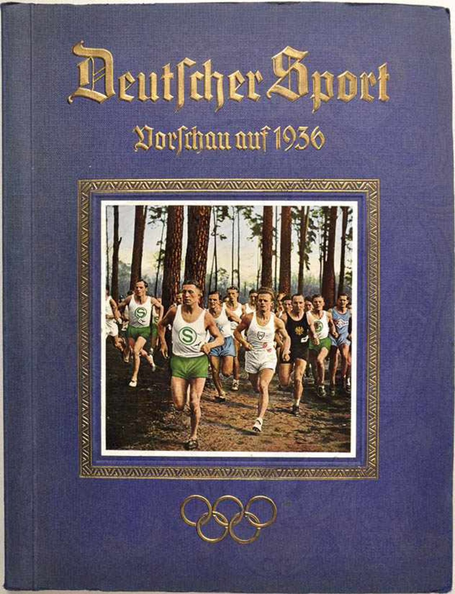 DEUTSCHER SPORT „Vorschau auf 1936“, Altona-Bahrenfeld 1934, 286 meist farb. Bilder, kpl., gld.gepr.