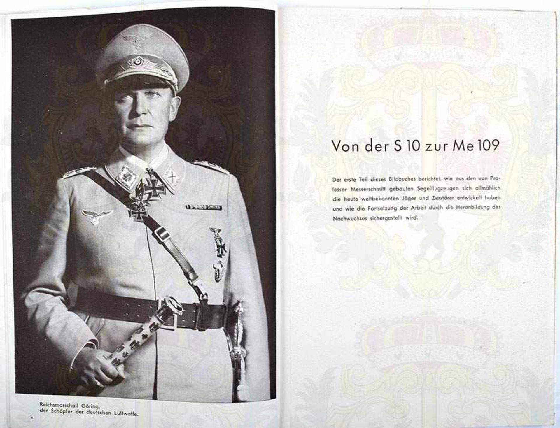 ME 109 DER SIEGREICHE DEUTSCHE JÄGER, Hoffmann-Fotoband 1941, 96 S., kart., SU m. Gebrauchsspuren - Bild 2 aus 2