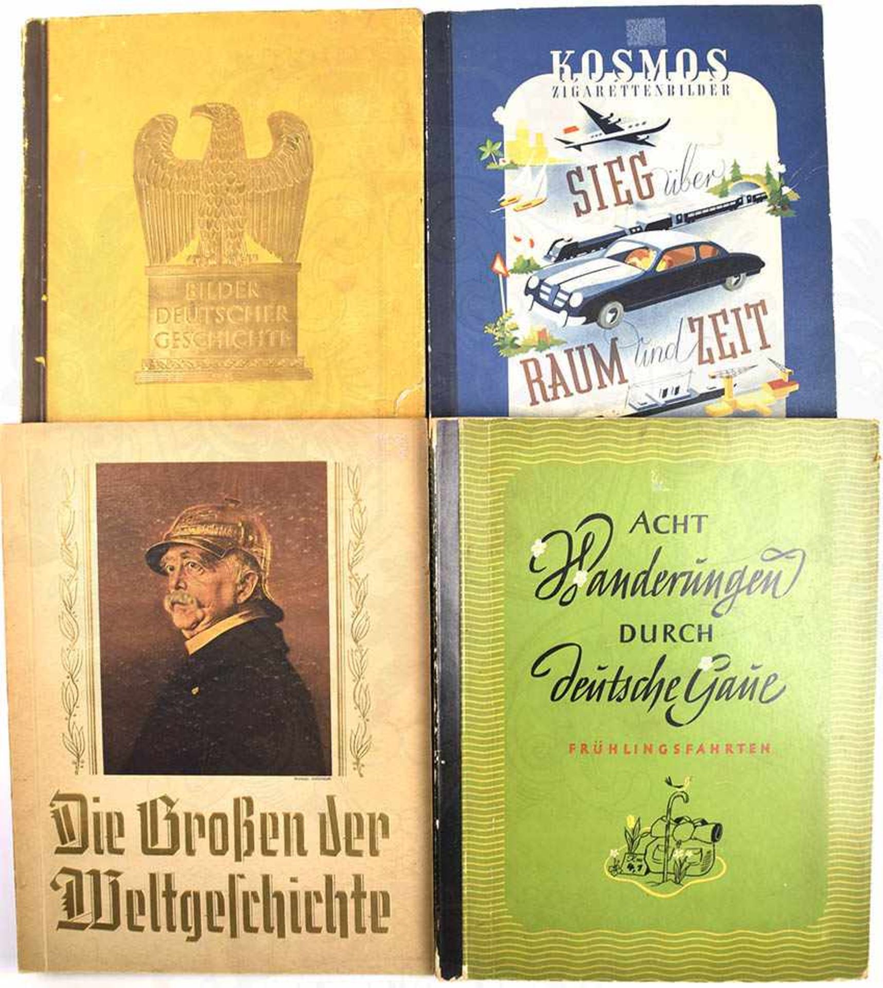 LOT 18 TITEL, kpl., dabei „Die Großen der Weltgeschichte“; „Deutsche Volkstrachten“; „Sieg über Raum