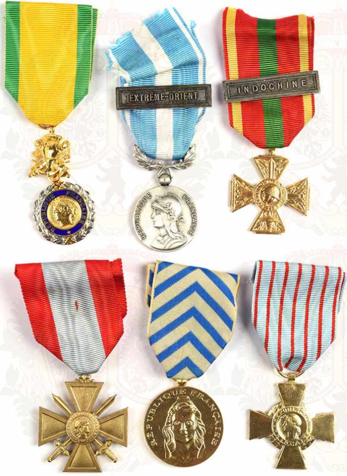 NACHLASS EINES FREMDENLEGIONÄRS, 1949-1954 Einsatz in Indochina, 6 Auszeichnungen: Medaille d' - Bild 4 aus 5