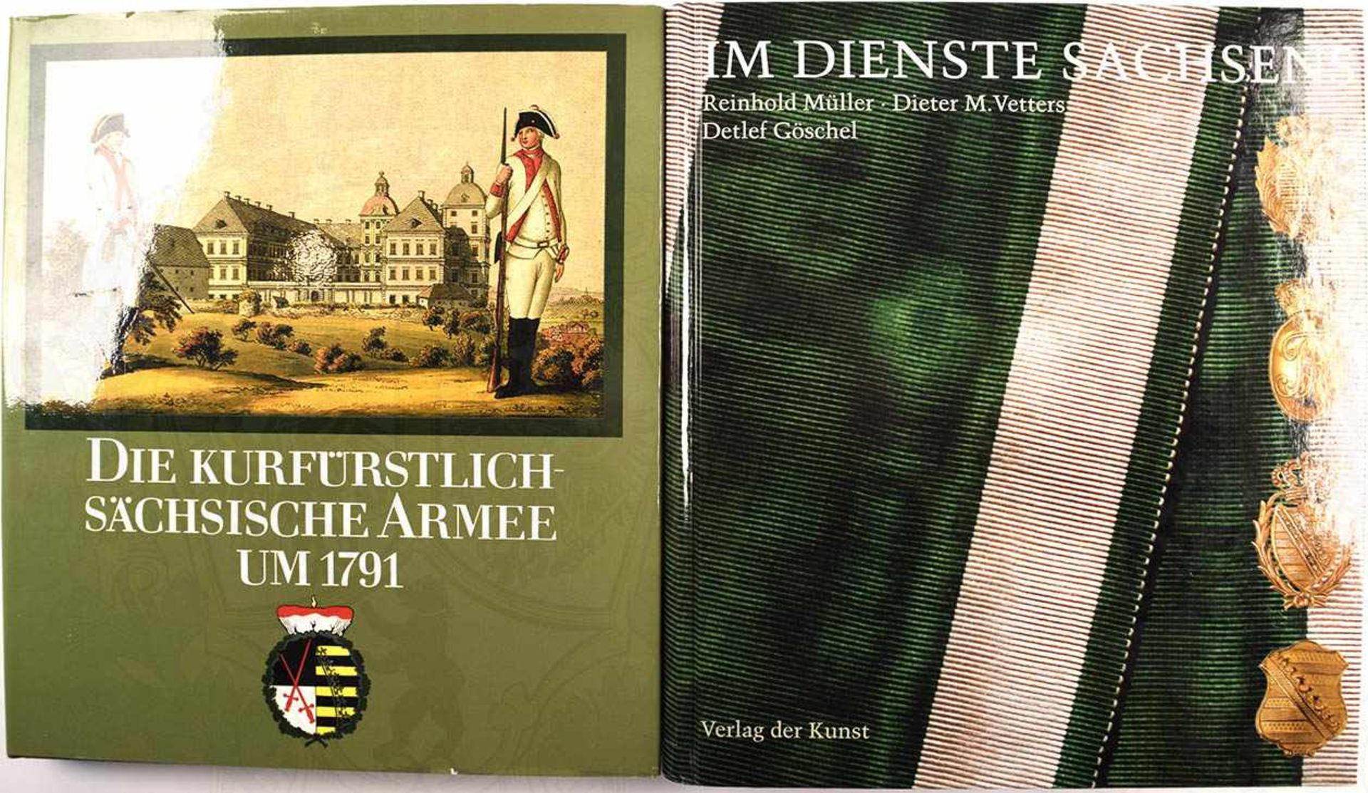 2 TITEL, „Die kurfürstlich-sächsische Armee um 1791“; „Im Dienste Sachsens“, 1990/2001, ges. 594 S.,