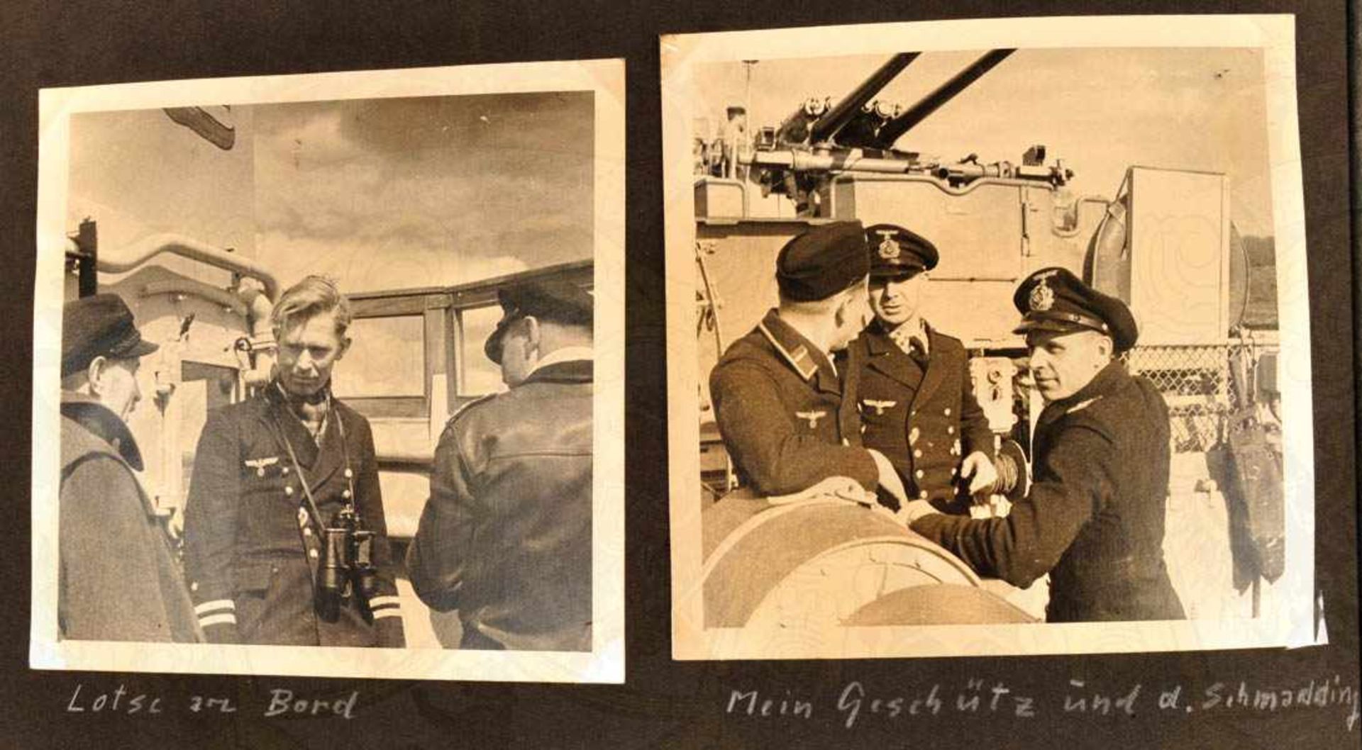 FOTOALBUM EINES OBERMAATEN, auf Minensuchboot M 29 (3. Minensuchflottille), ca. 85 Aufnahmen, tls. - Image 8 of 10