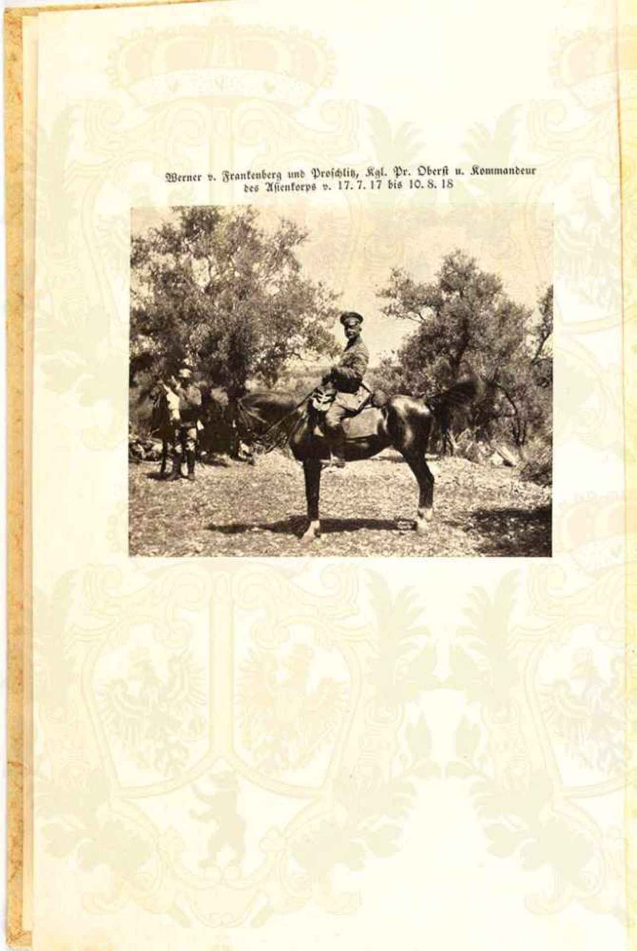 MIT DEM ASIENKORPS ZUR PALÄSTINAFRONT, Hptm. Max Simon-Eberhard, Selbstverlag, Berlin 1927, 136 - Bild 2 aus 4