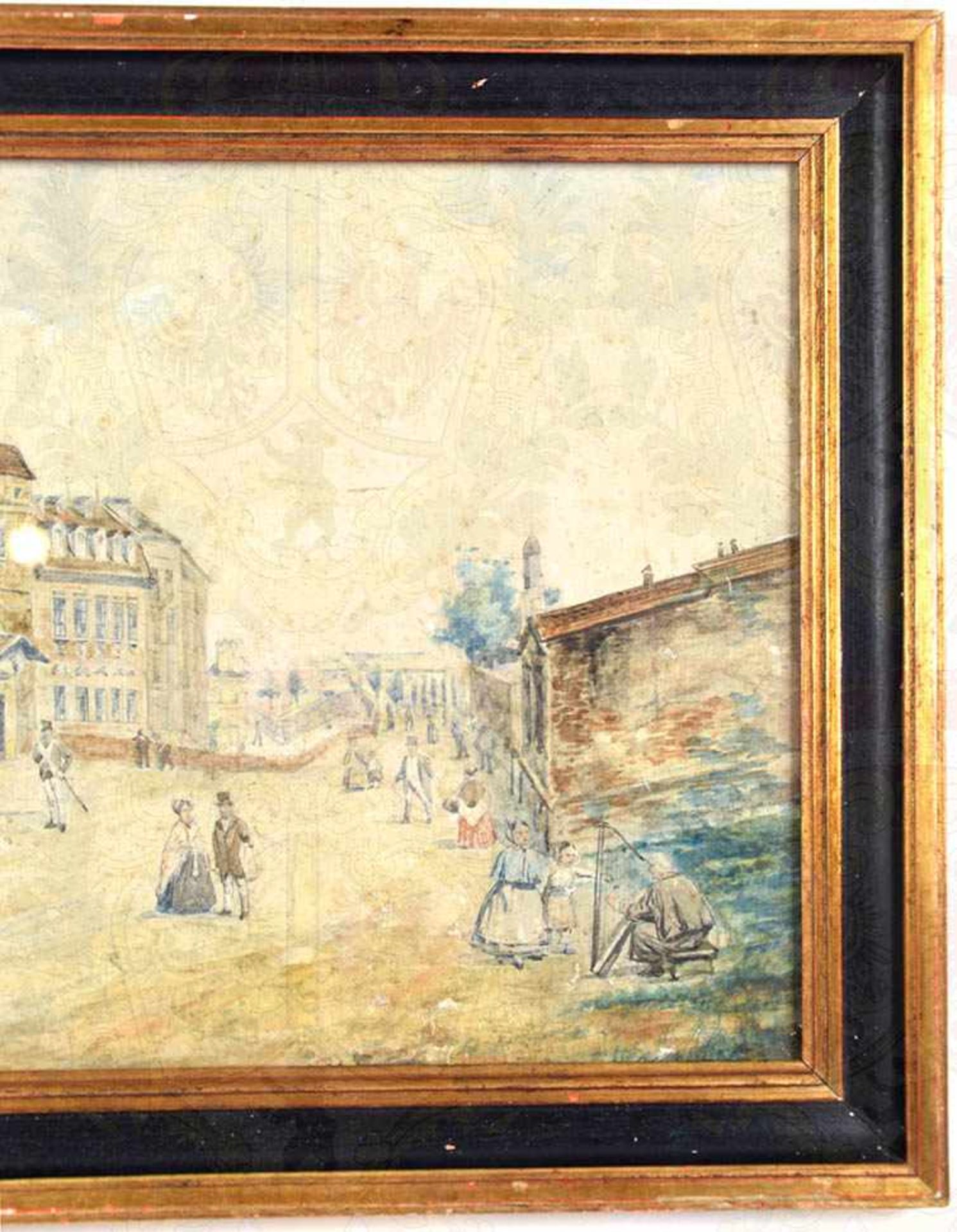 AQUARELL VON ADOLF HITLER (BRAUNAU 1889 - BERLIN 1945), aus dem Besitz der Familie Bechstein, - Bild 11 aus 13